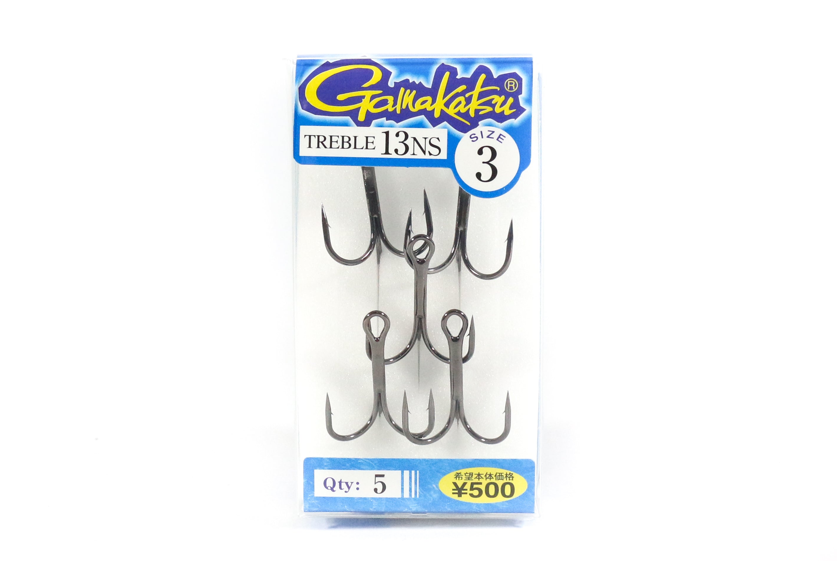Gamakatsu 66241 Treble Hook Treble 13 Black Size 3 (1088)