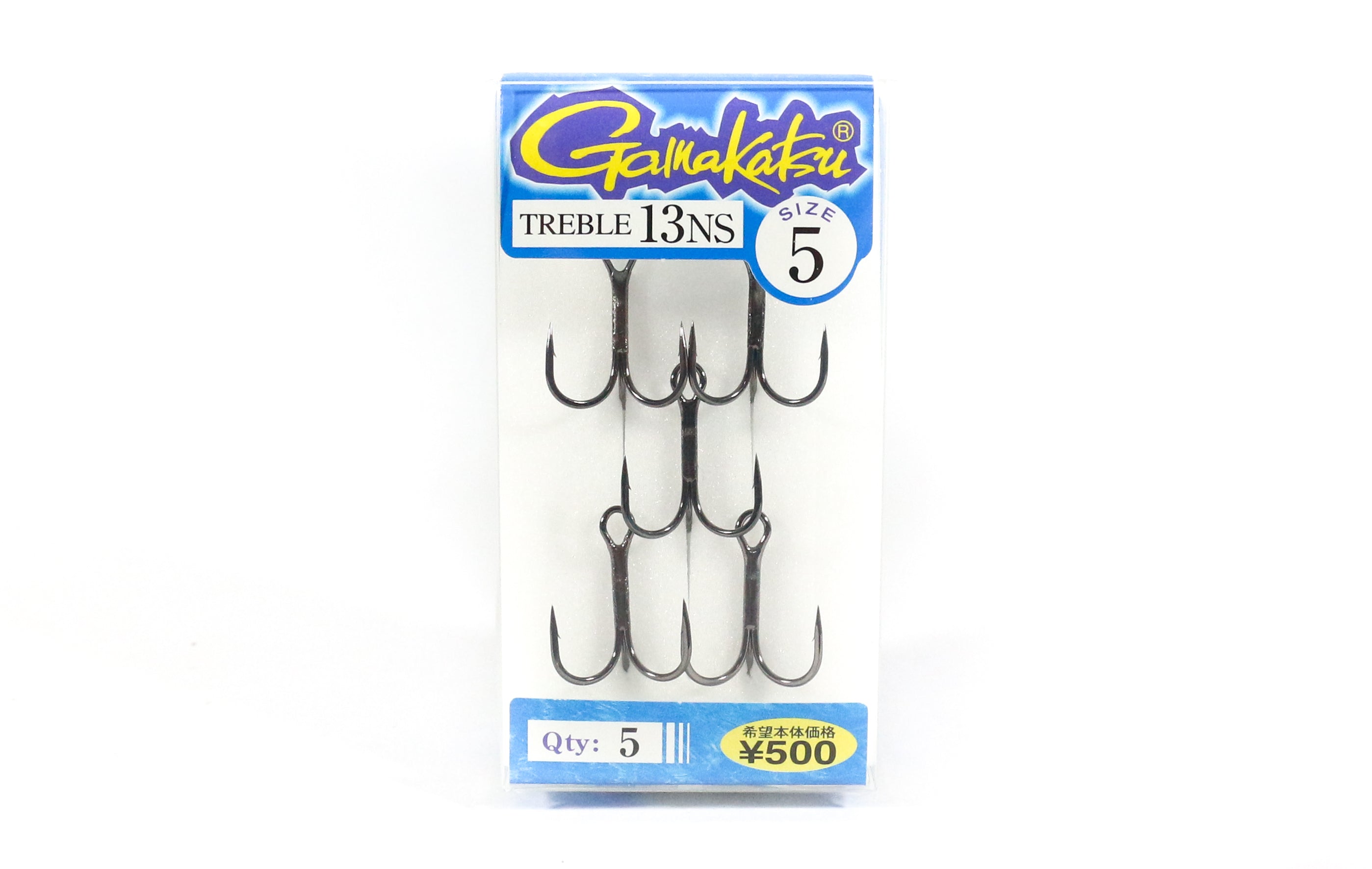 Gamakatsu 66241 Treble Hook Treble 13 Black Size 5 (1101)