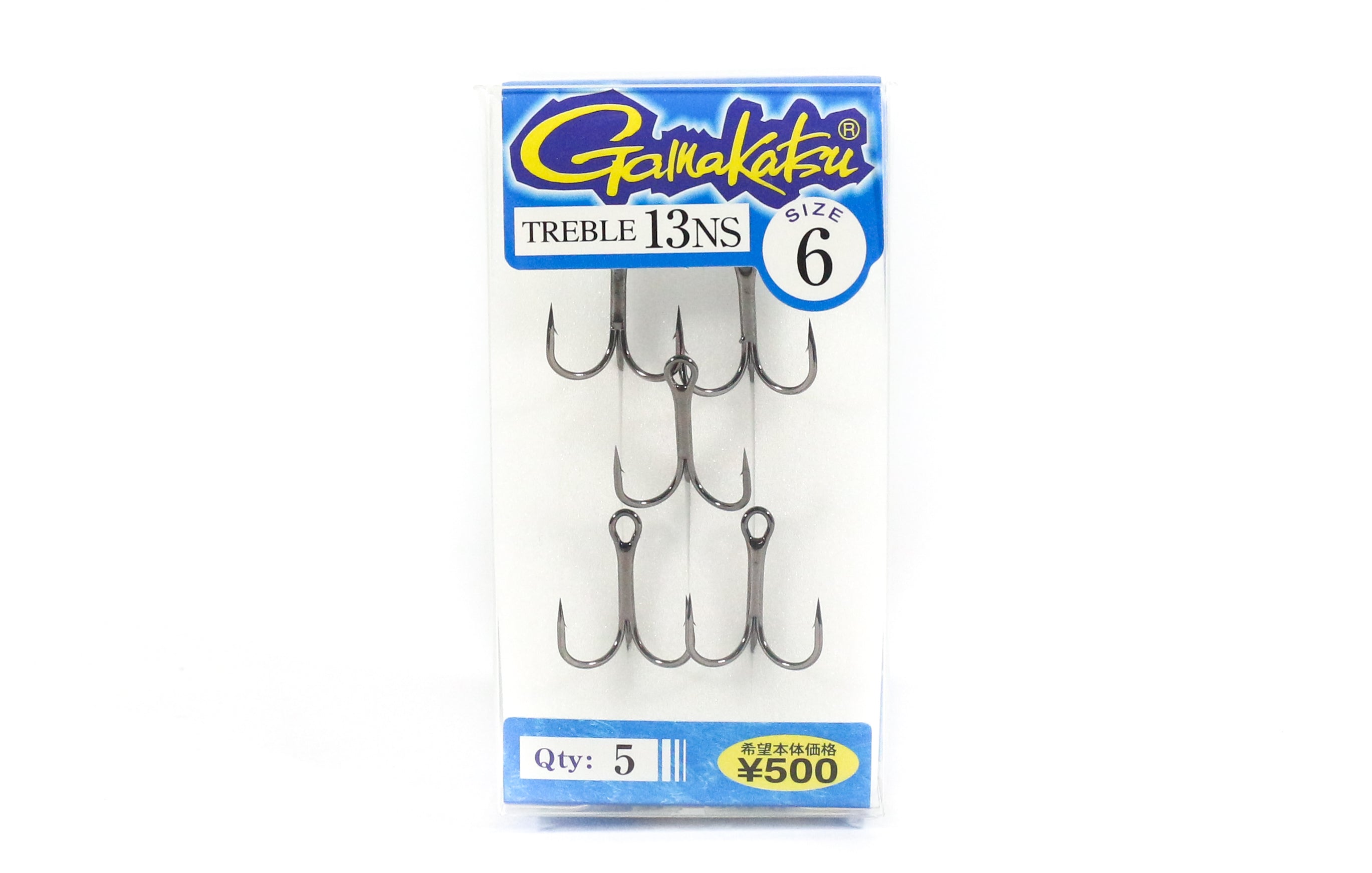 Gamakatsu 66241 Treble Hook Treble 13 Black Size 6 (1118)