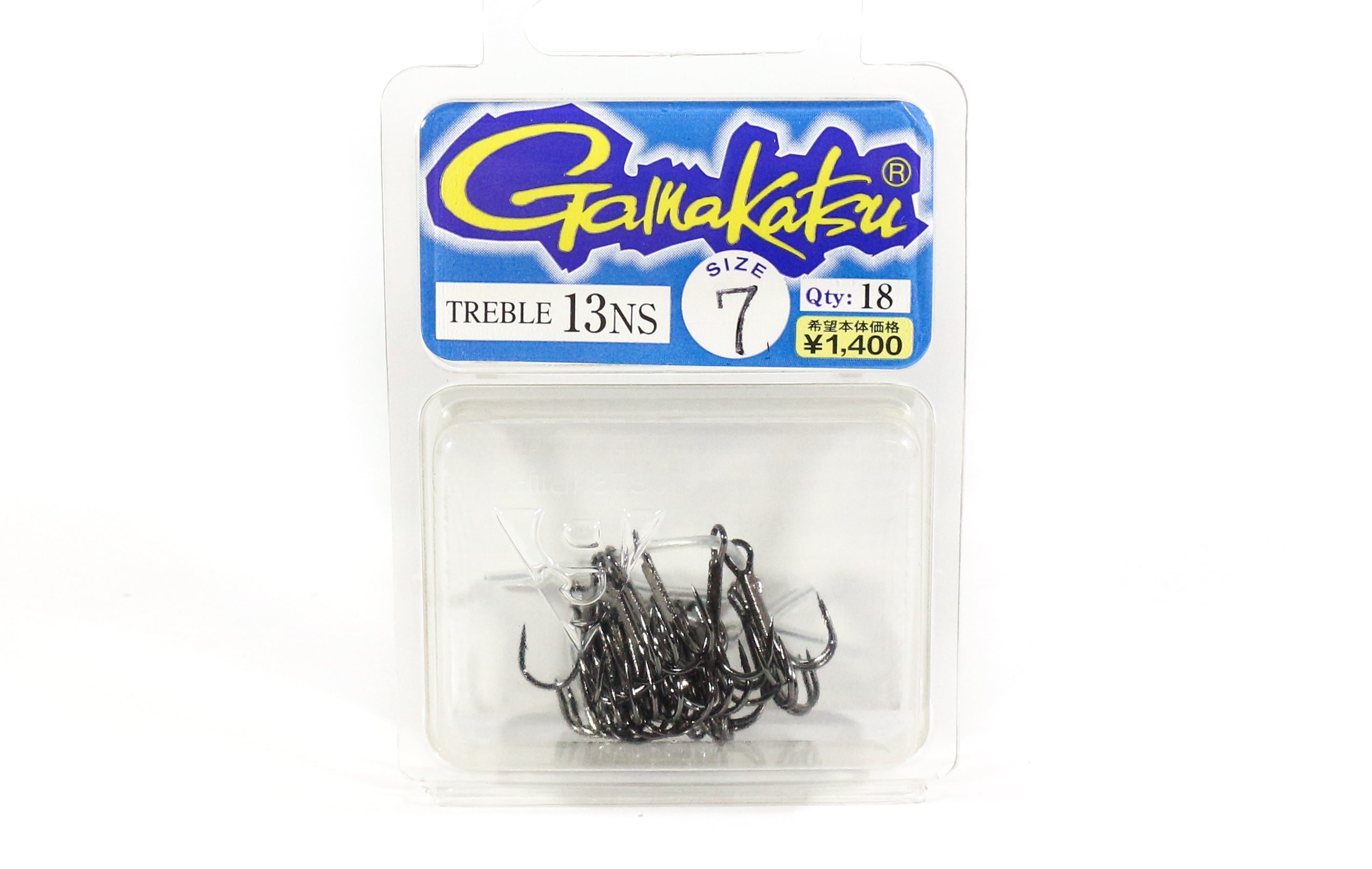 Gamakatsu Treble Hook Treble 13 Box Black Size 7 (1231)