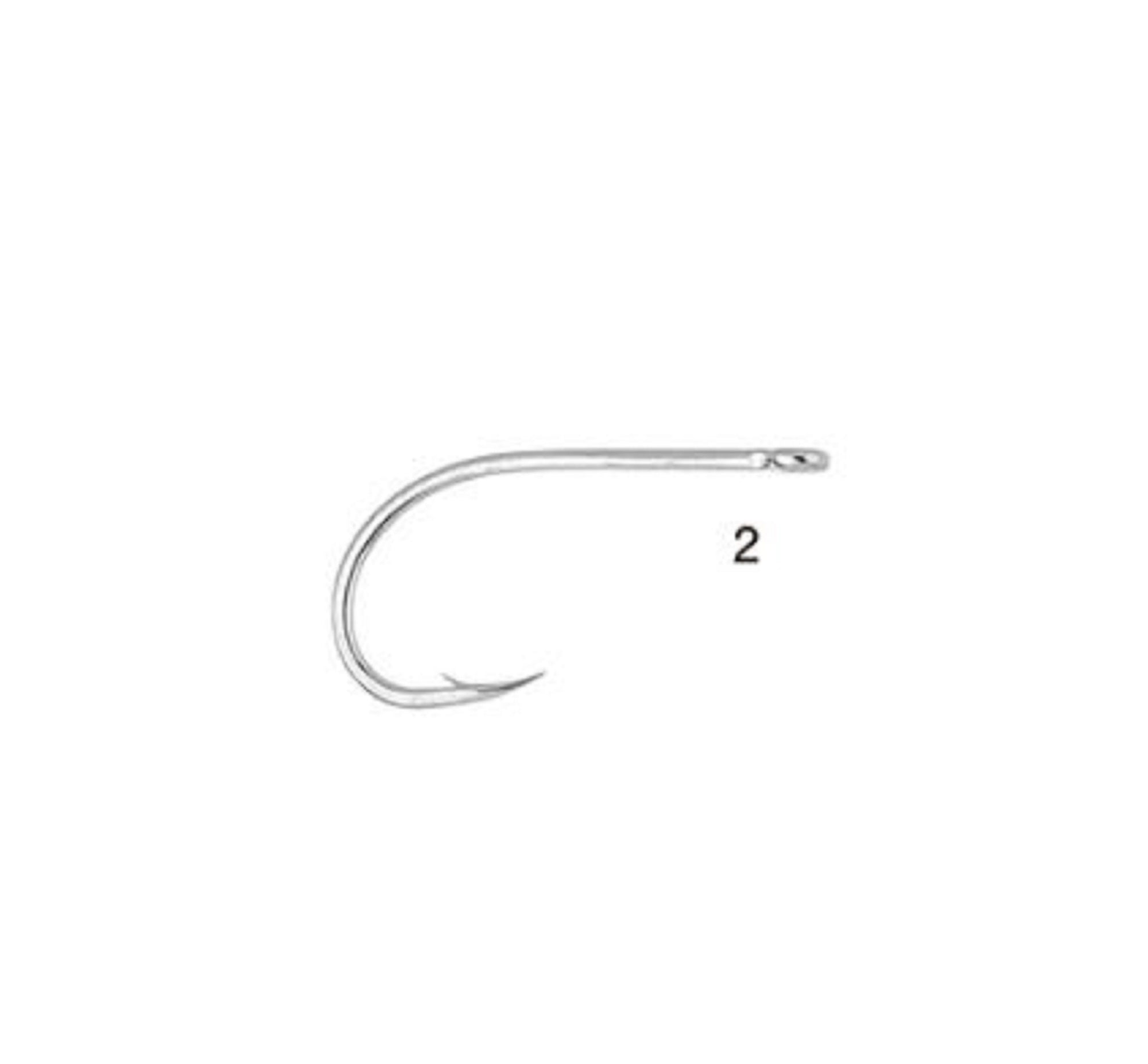Gamakatsu 66368 S10S-4H Tin 4X Fly Hooks Size 2/0 , 10/pack (3488)
