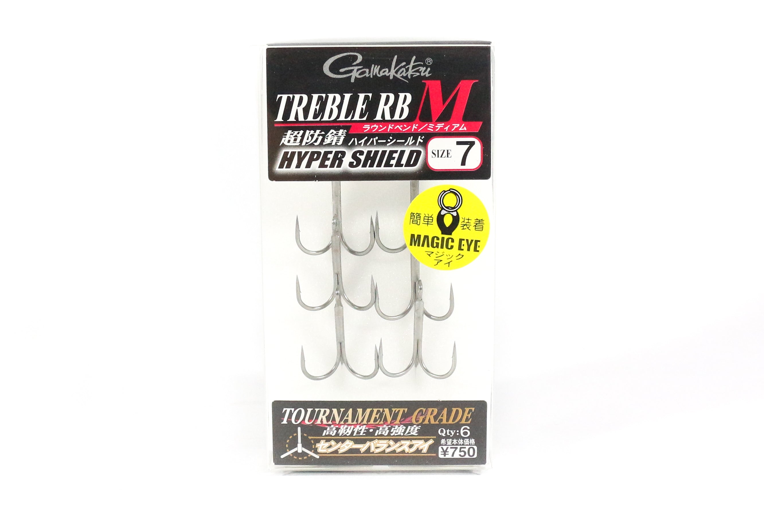Gamakatsu 67460 Treble Hook RB M Hyper Shield Size 7 (7881)