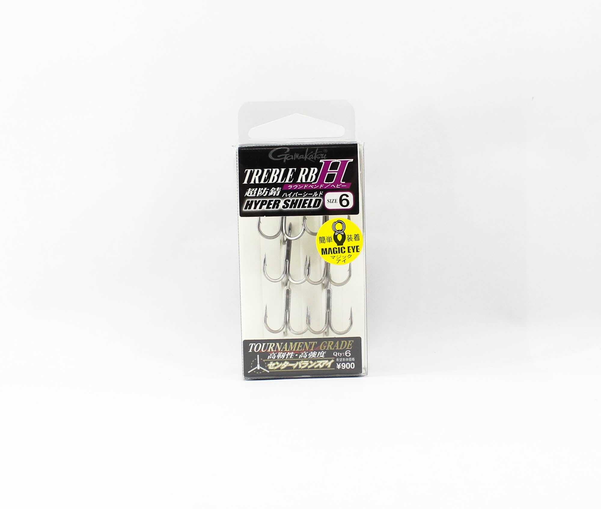 Gamakatsu 67554 Treble Hook RB H Hyper Shield Size 6 ,6 Per pack (9250)