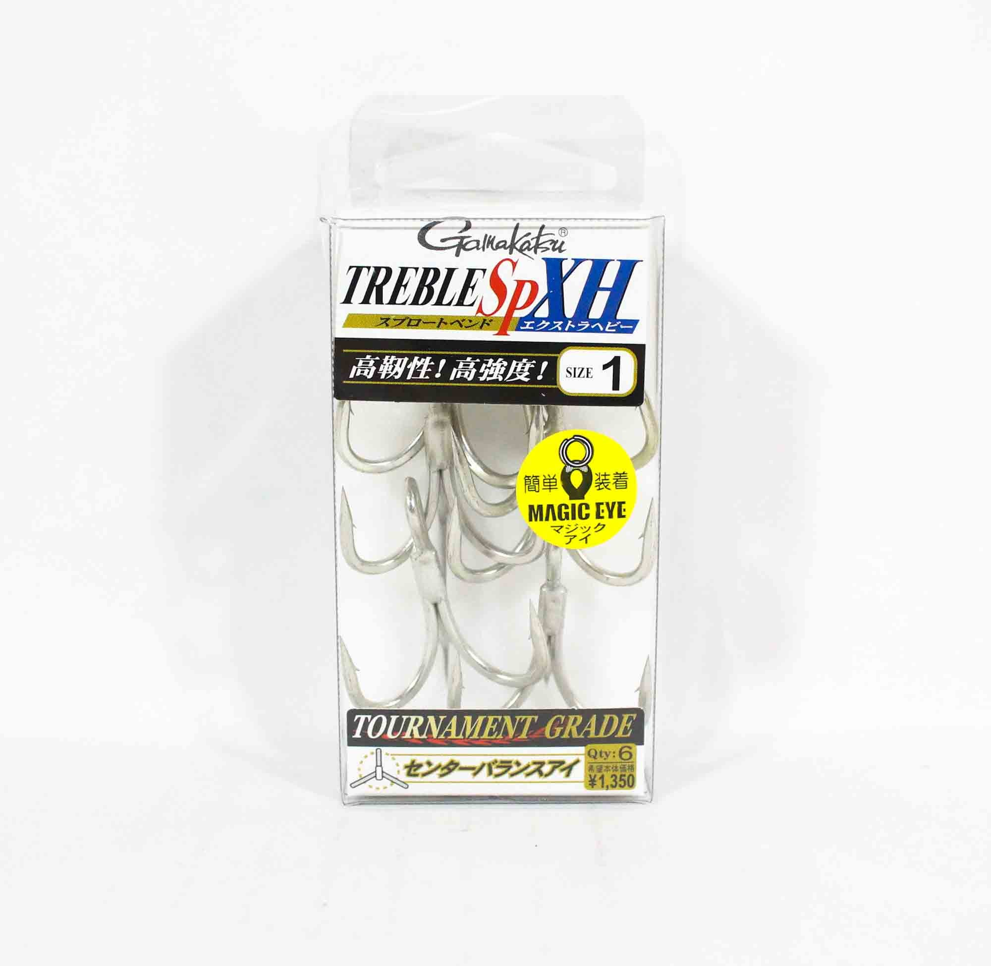 Gamakatsu 68123 Treble Hook SP XH Hyper Shield Size 1 (6630)