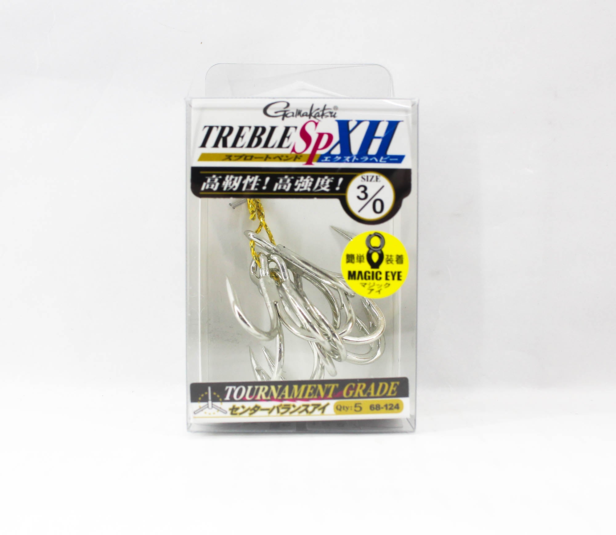 Gamakatsu 68124 Treble Hook SP XH Hyper Shield Size 3/0 (6685)