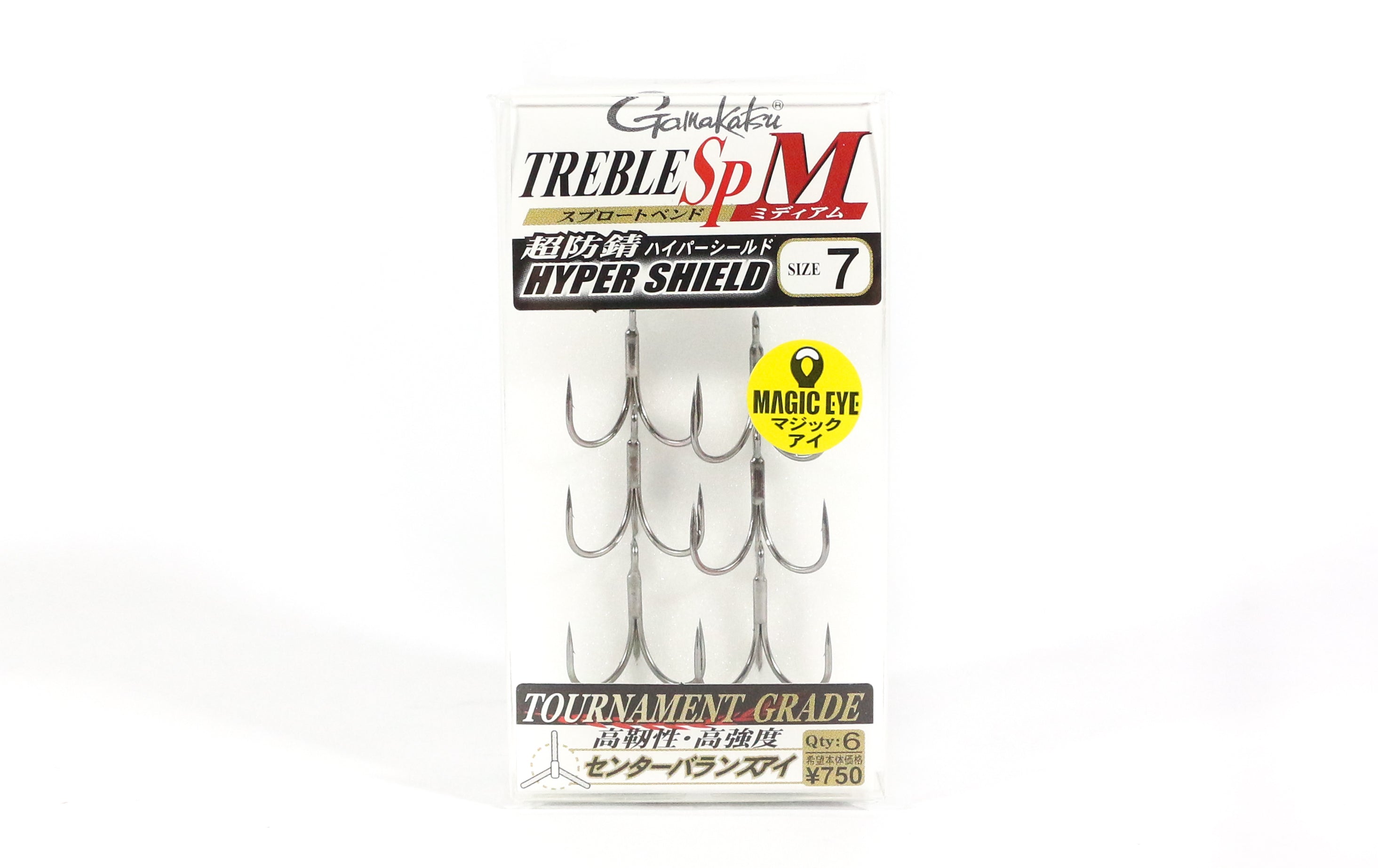 Gamakatsu 68448 Treble Hook SP M Hyper Shield Size 7 (4547)