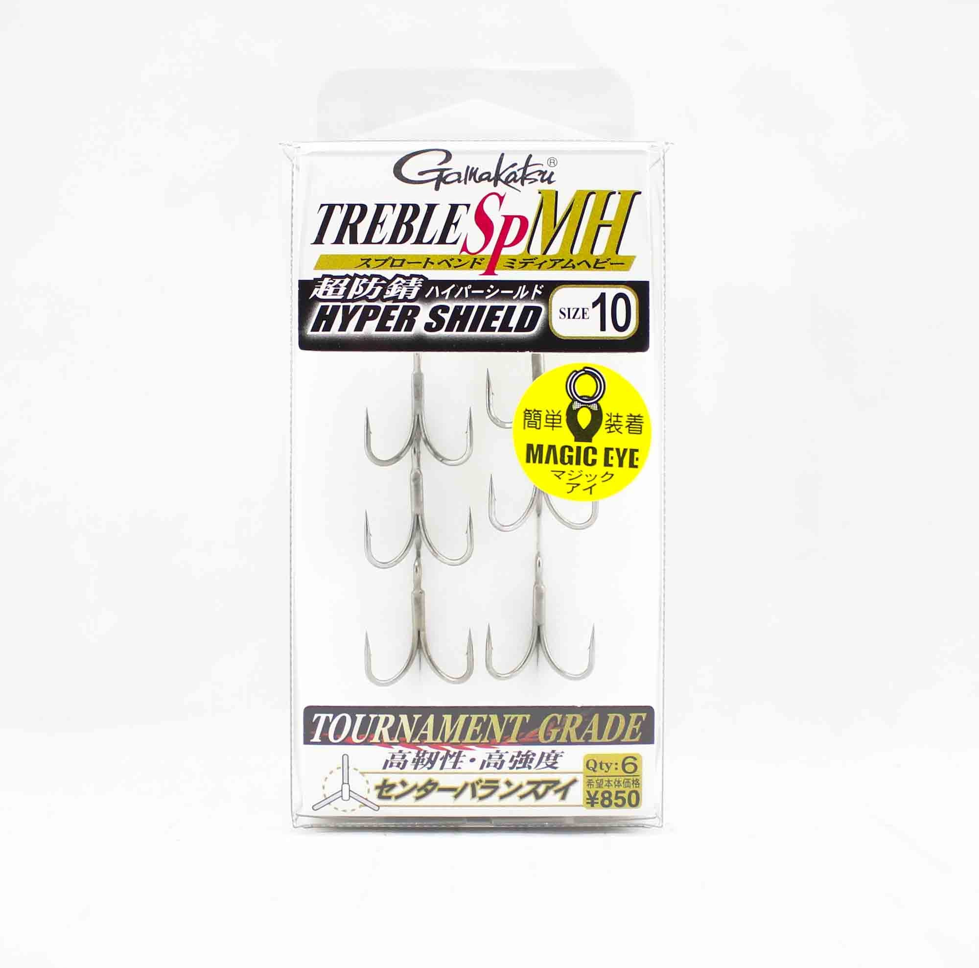 Gamakatsu 67631 Treble Hook SP MH Hyper Shield Size 10 (3294)