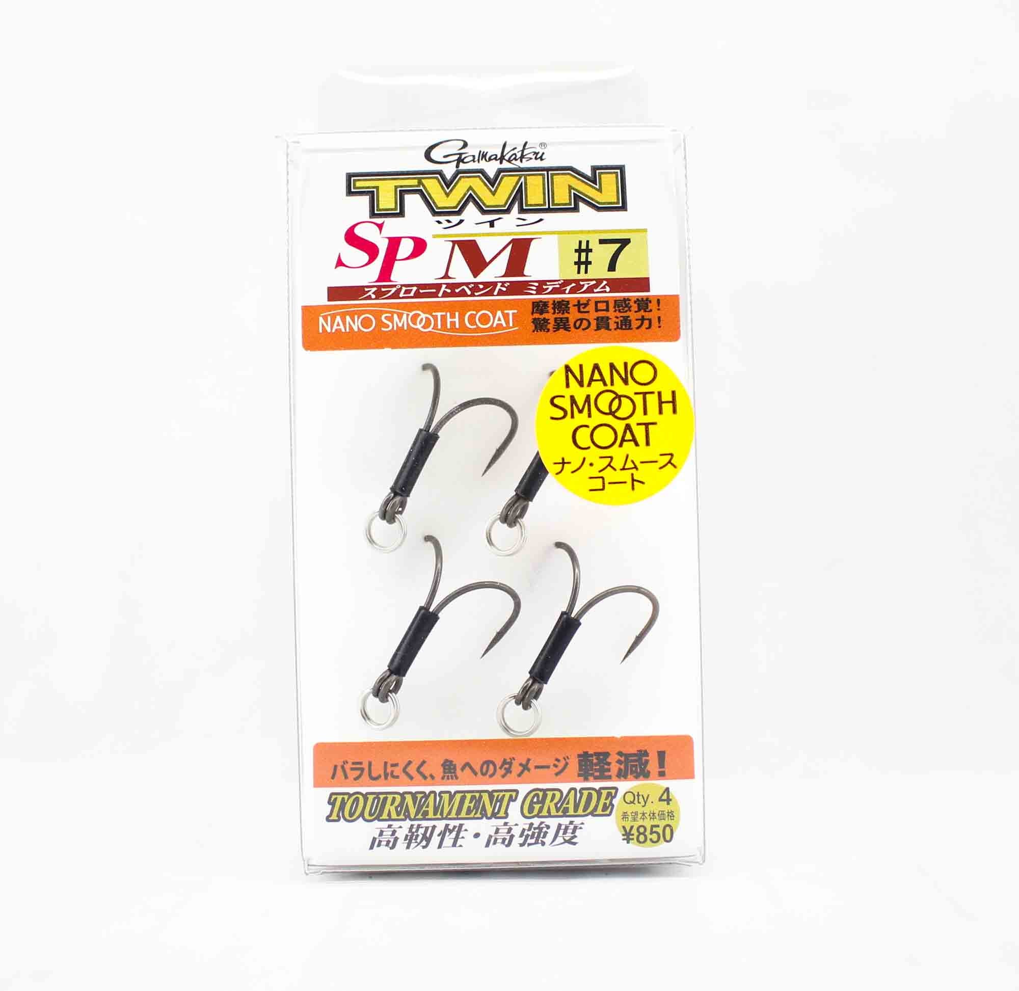 Gamakatsu 68640 Double Hook SP M Nano Coat Size 7 ,4 Per pack (5258)