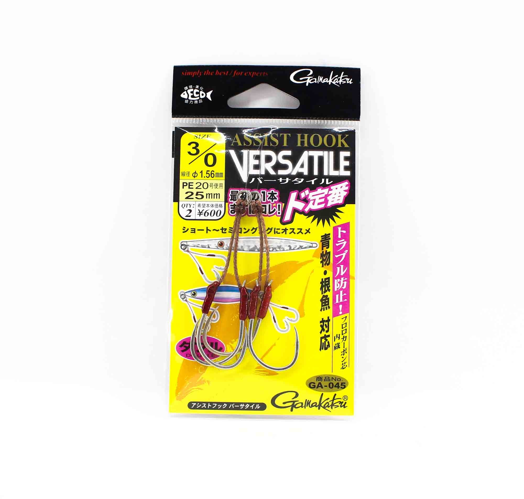 Gamakatsu 42726 GA-045 Assist Hook Fluoro Core Size 3/0 25mm (6498)