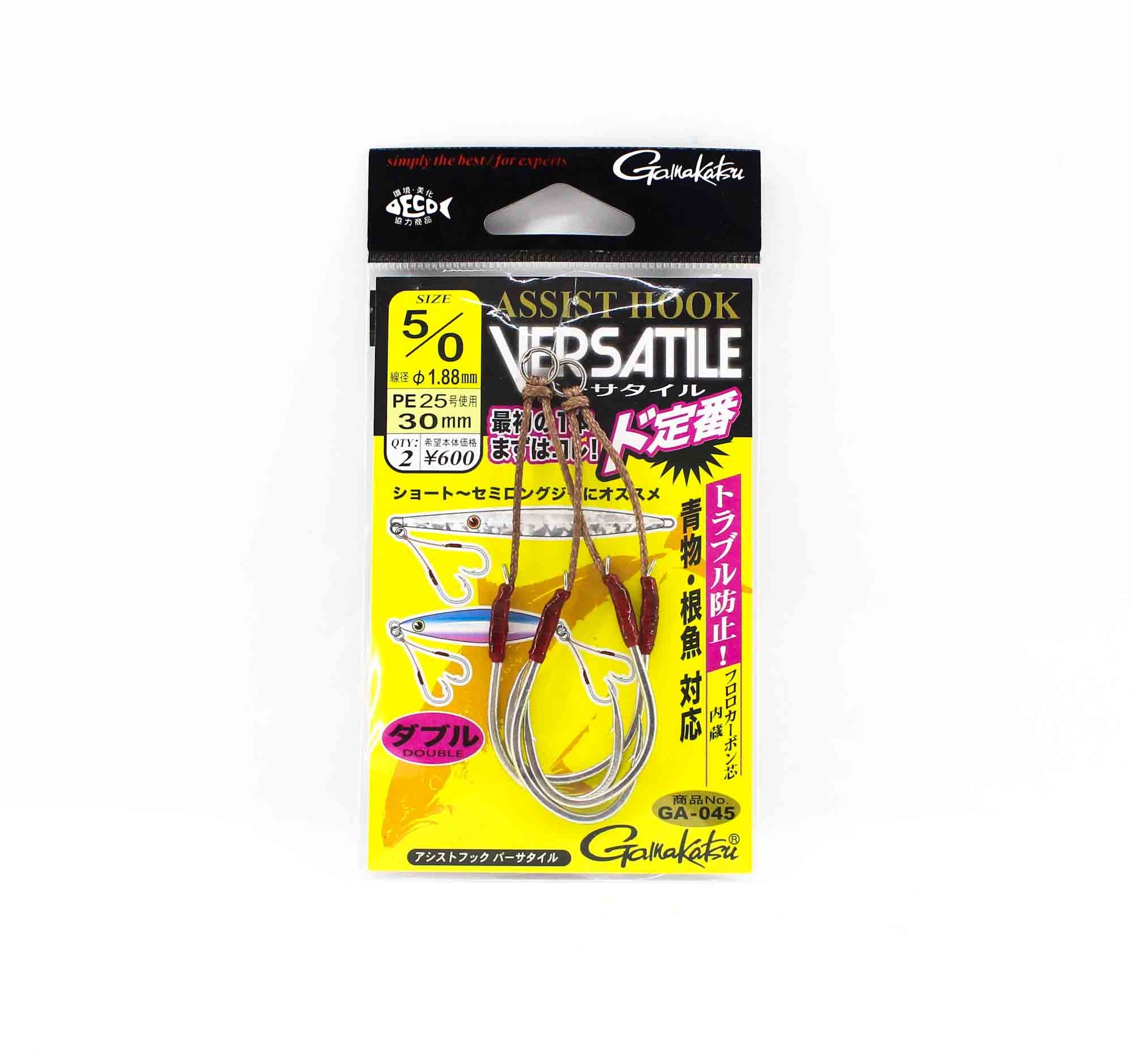Gamakatsu 42726 GA-045 Assist Hook Fluoro Core Size 5/0 30mm (6511)