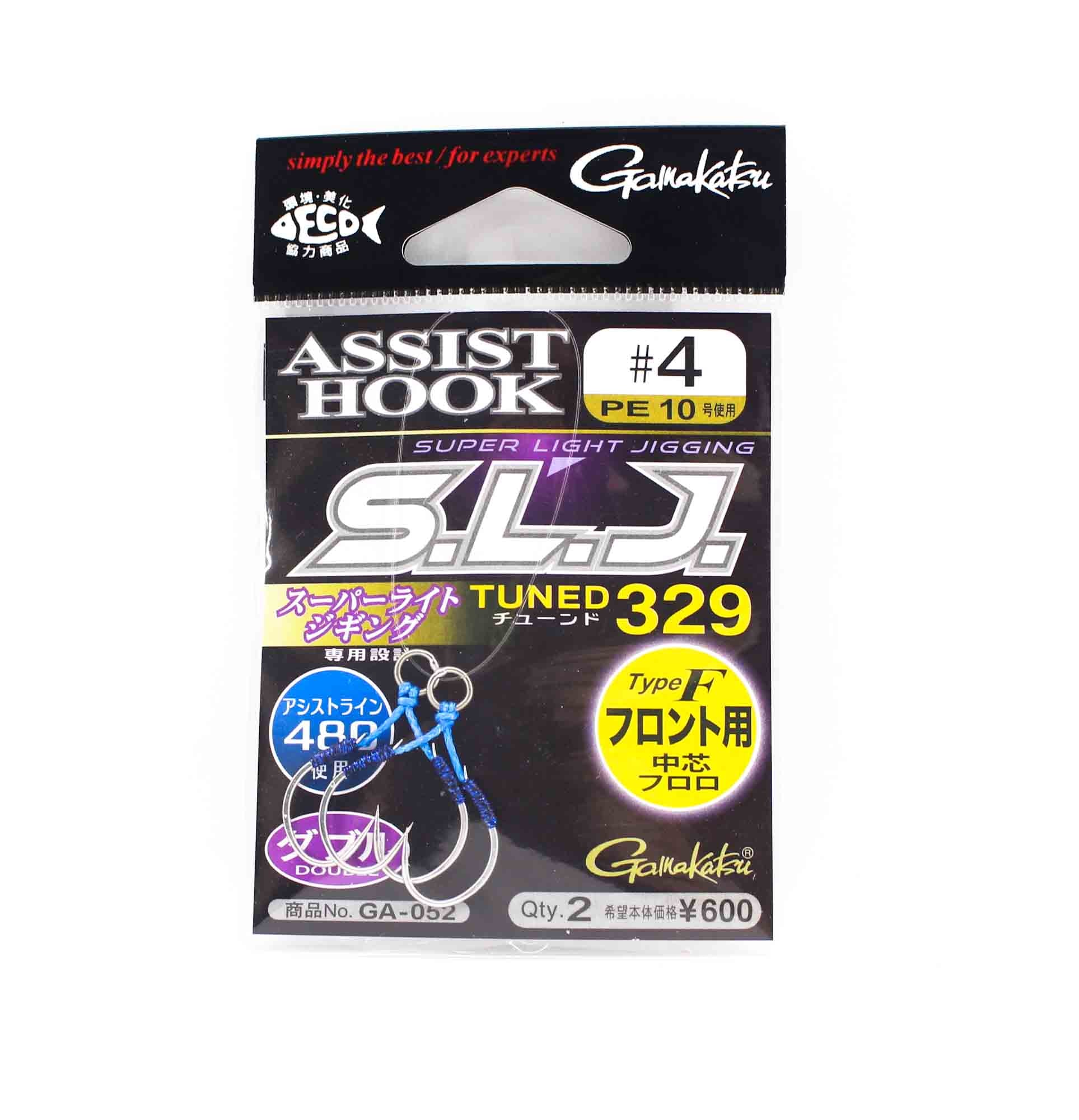 Gamakatsu 42763 GA-052 Assist SLJ Super Light Jigging Front Size 4 (7594)