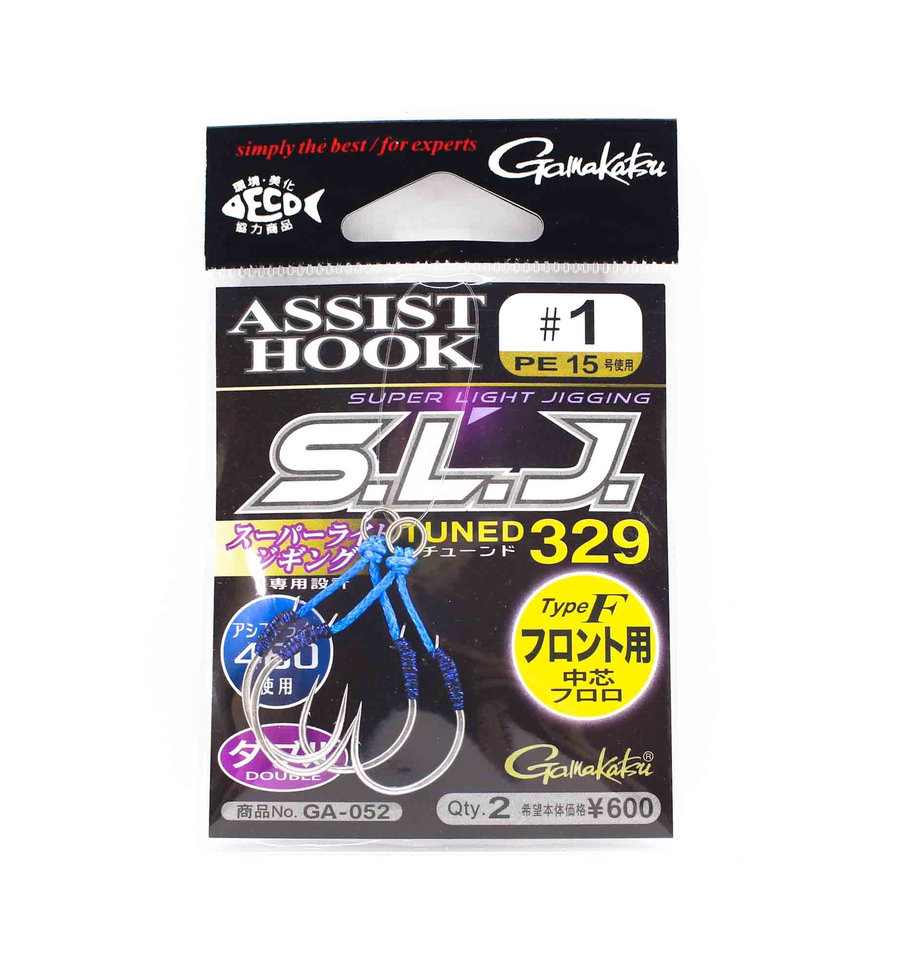 Gamakatsu 42763 GA-052 Assist SLJ Super Light Jigging Front Size 1 (7617)