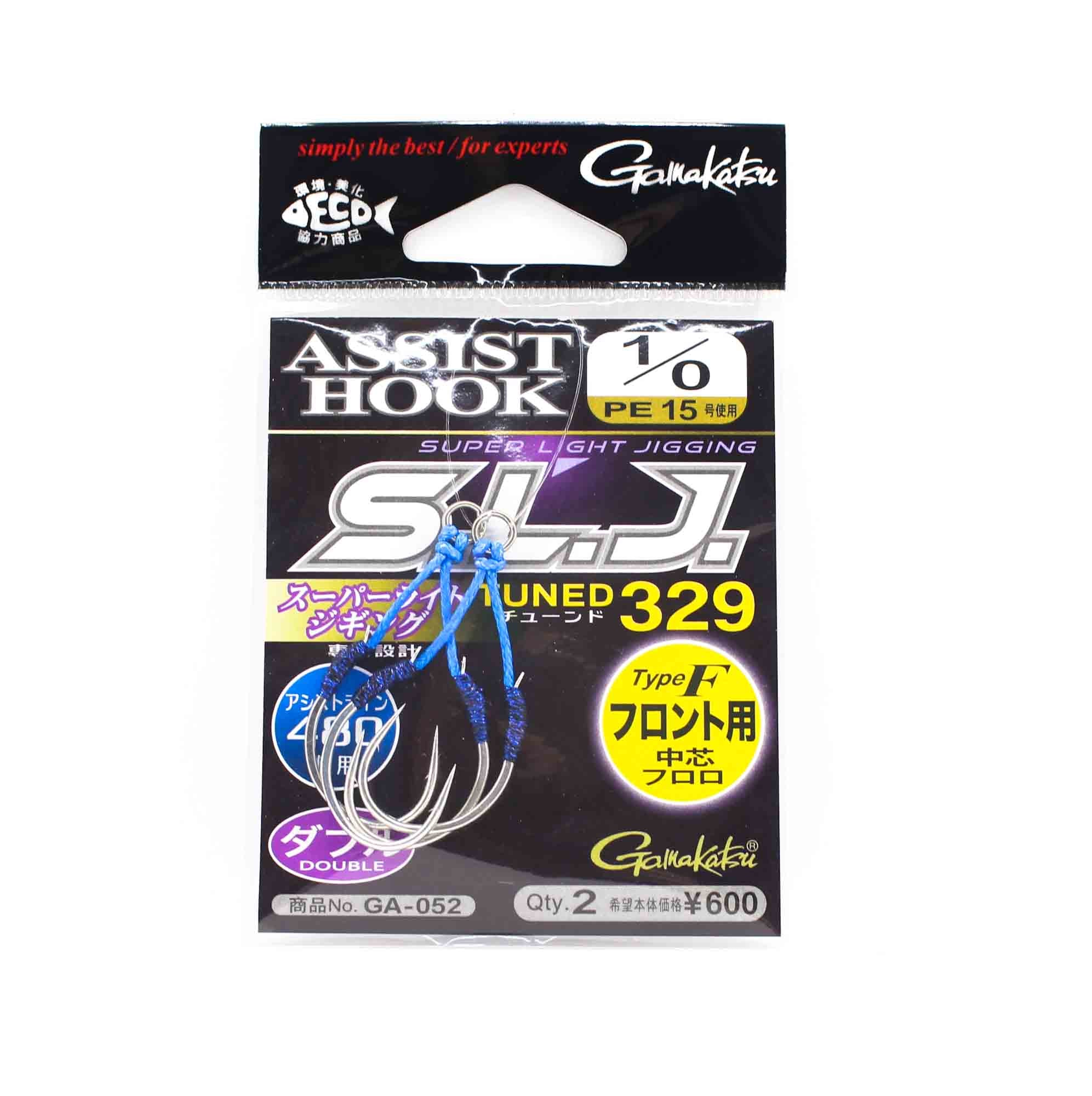 Gamakatsu 42764 GA-052 Assist SLJ Super Light Jigging Front Size 1/0 (7624)