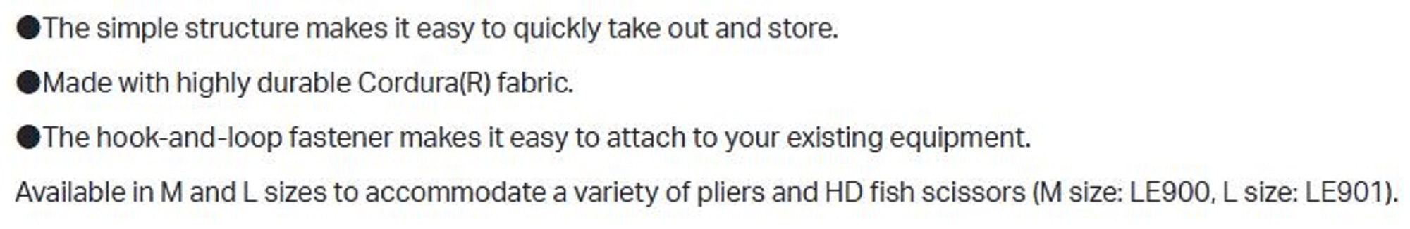 Gamakatsu LE900 Plier Holder 180 x 85mm Size M (9990)