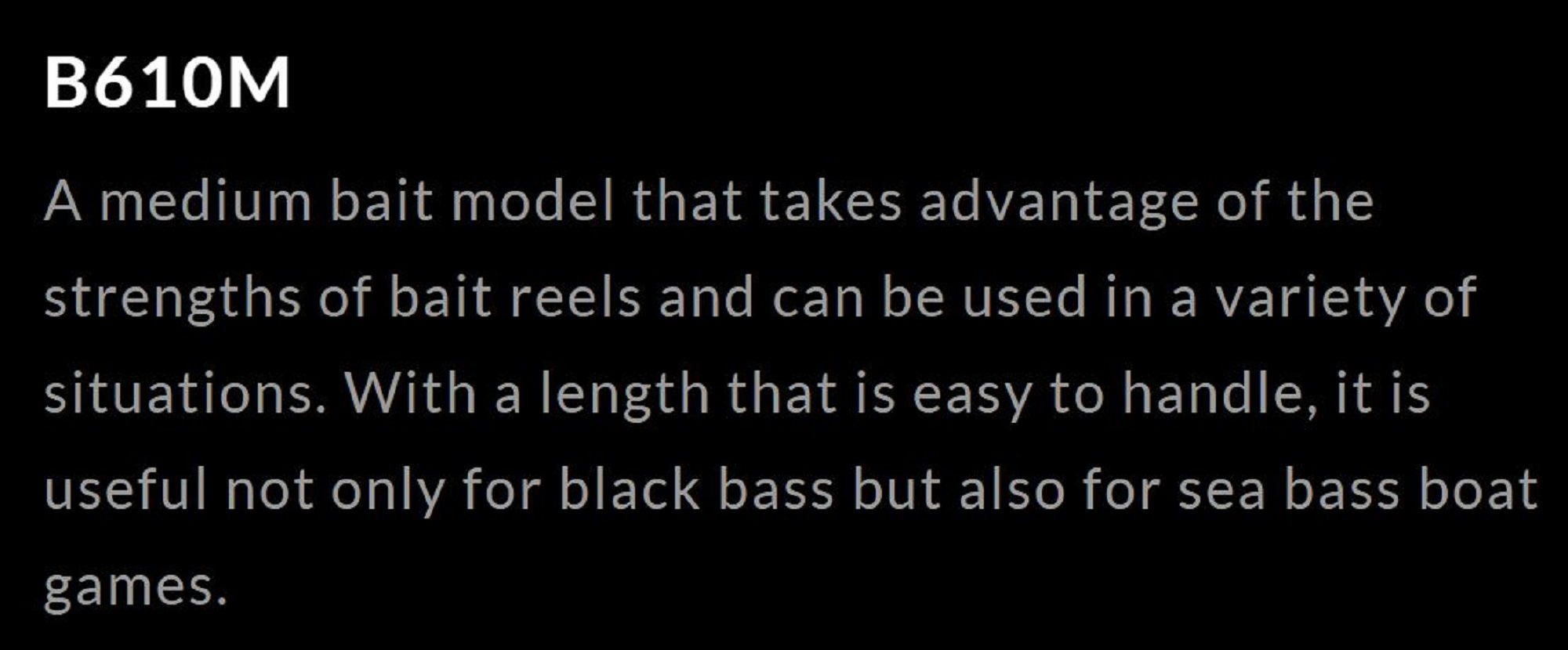 Gamakatsu Rod Baitcast Luxxe Packstyle B4 B610M 6.10F 7 Section (4082)