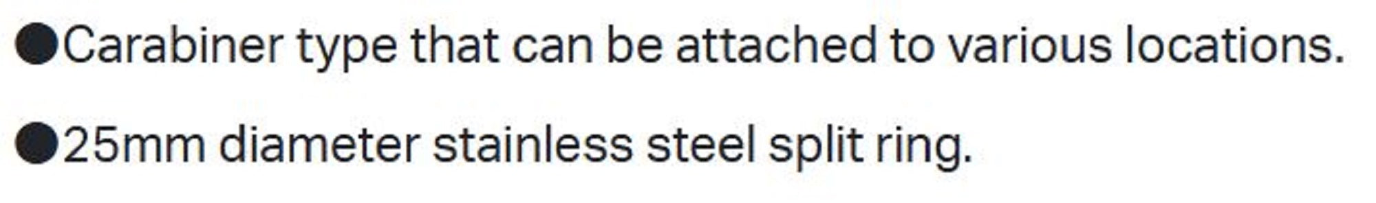 Gamakatsu LE136 Carabiner Reel Sliding Lock 70cm Black (3926)
