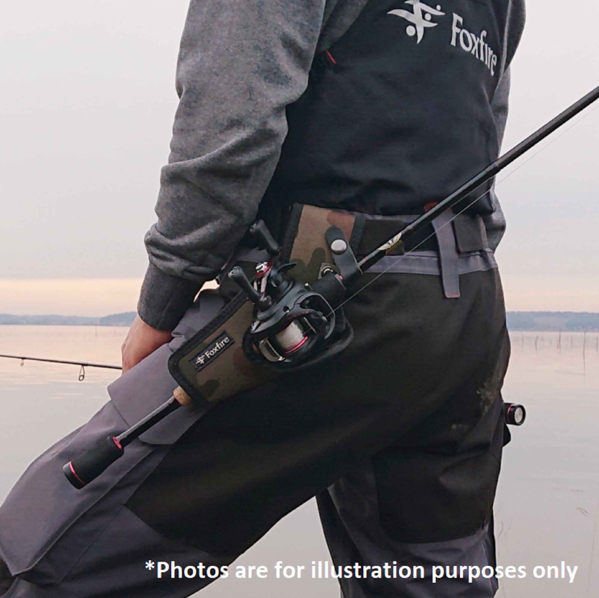 Tiemco Fox Fire Slant Rod Holster Clip On Black (1267)