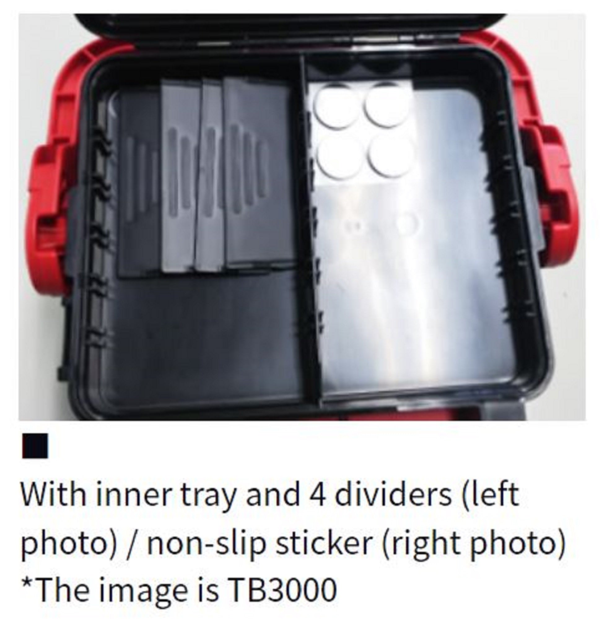 Daiwa TB-4000 Tackle Box 430 x 230 x 270 mm Black Red (0588)