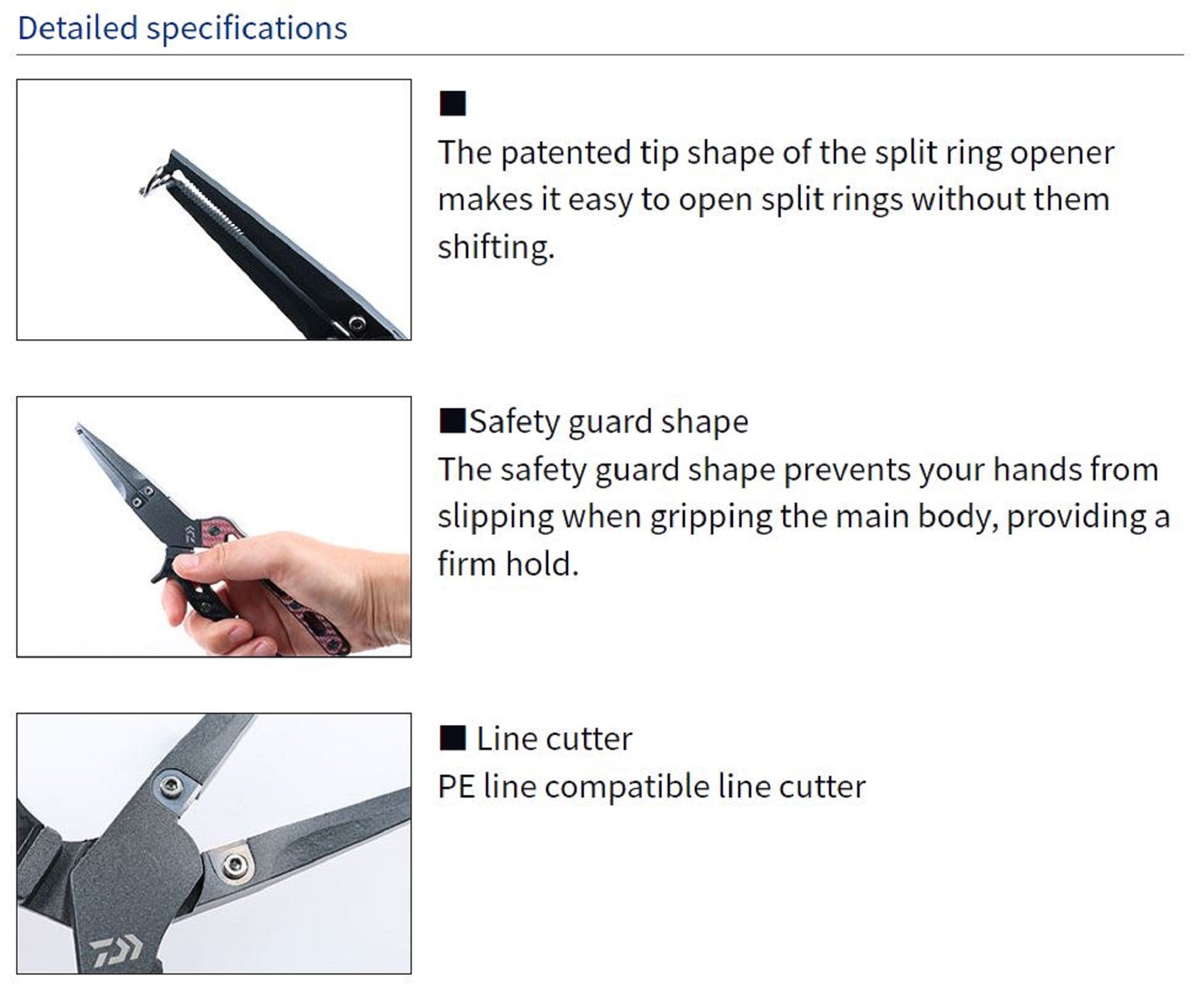 Daiwa Pliers Stain Core 220H 200 grams (8620)