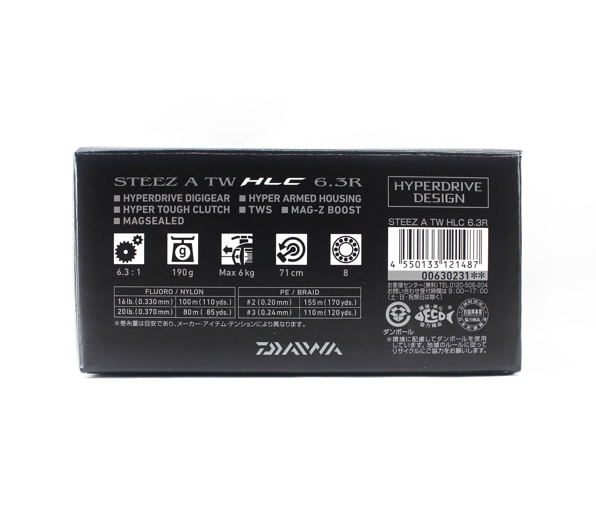 Sale Daiwa Reel Baitcast 21 Steez A TW HLC 6.3R Right Hand (1487)