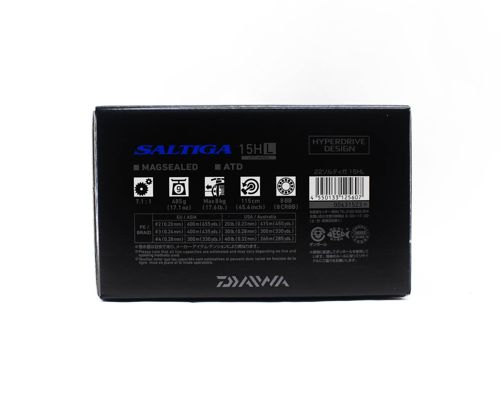 Daiwa Reel Baitcast 22 Saltiga 15HL Left Hand (5607)