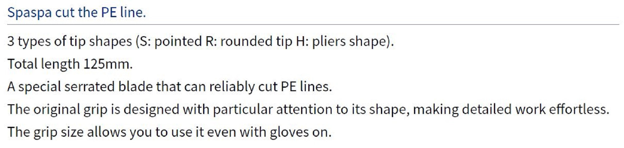 Daiwa 125R+F Scissors P.E Line Cutter Navy (3891)