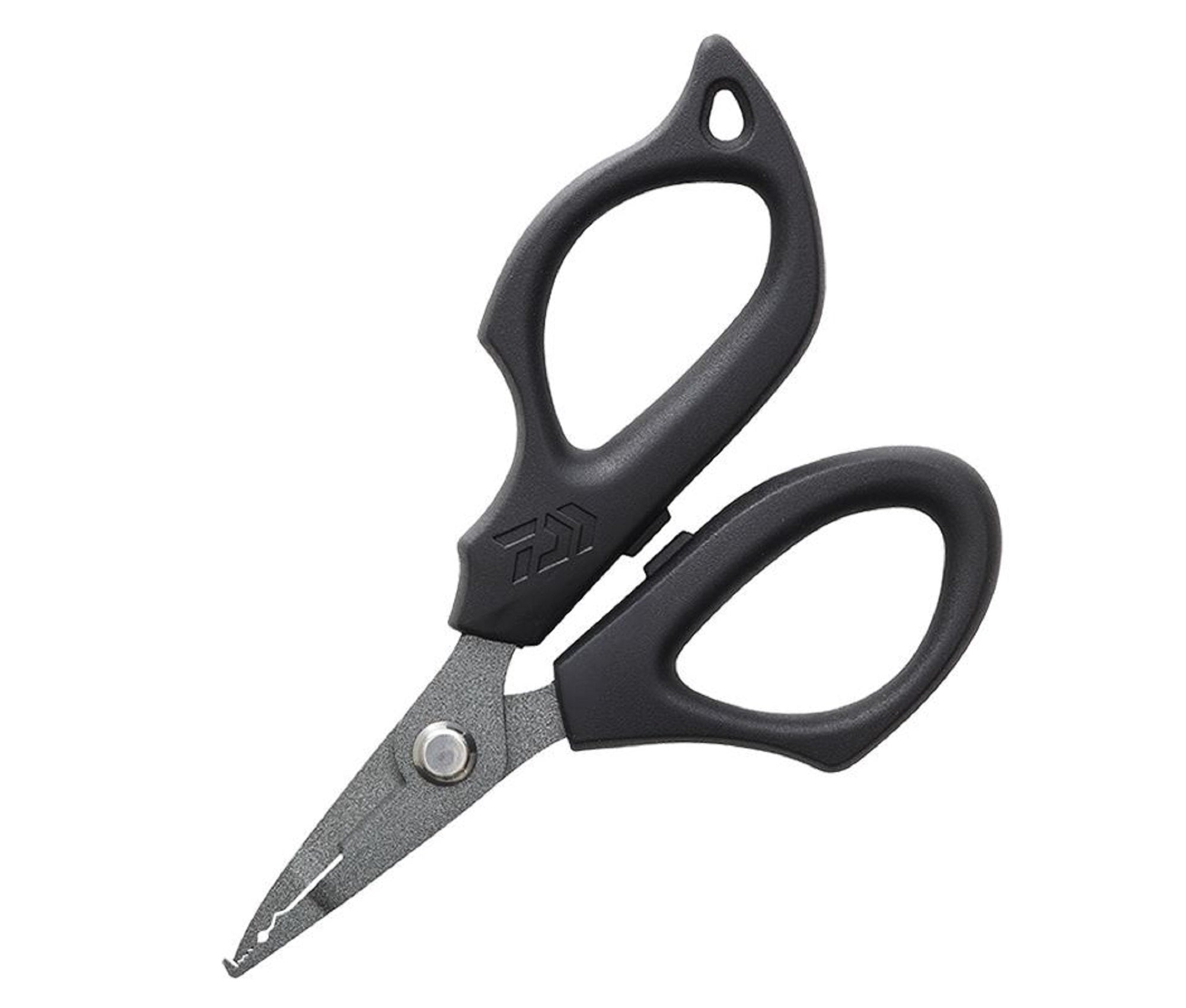 Daiwa 125H+F Scissors P.E Line Cutter Split Ring Opener Black (3907)