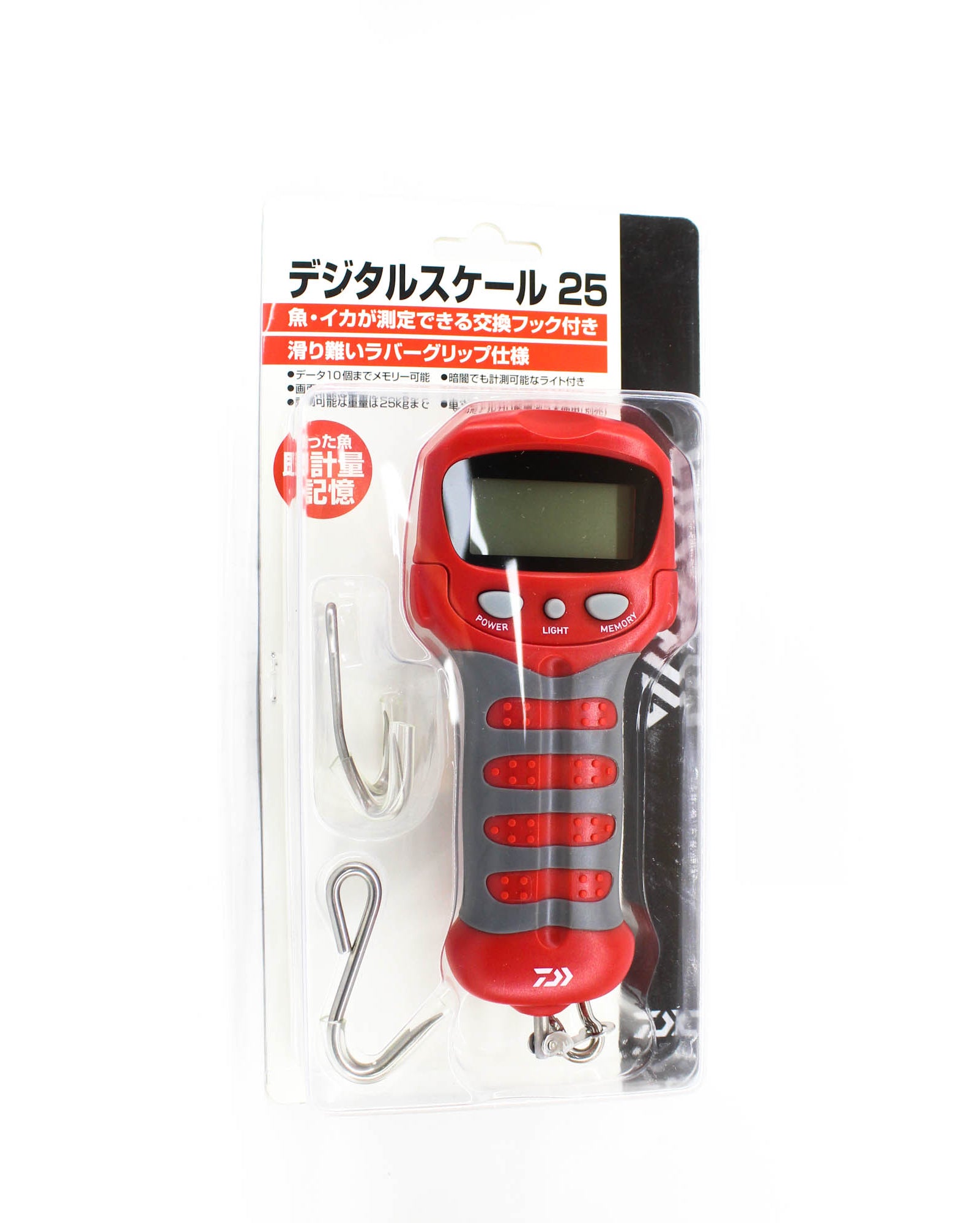 Daiwa Digital Scales 25kg 105 grams AAA Batteries Not Included Red (5801)