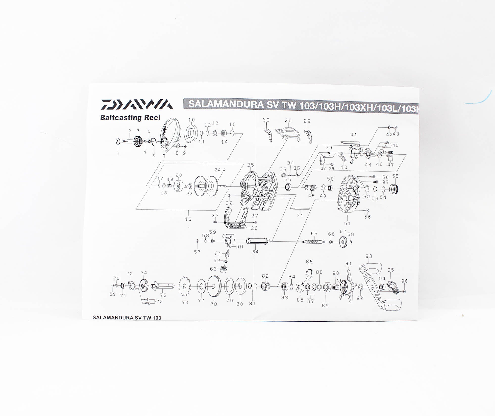 Daiwa Reel Baitcast 21 Salamandura SV TW 103HL Left Hand (4284)