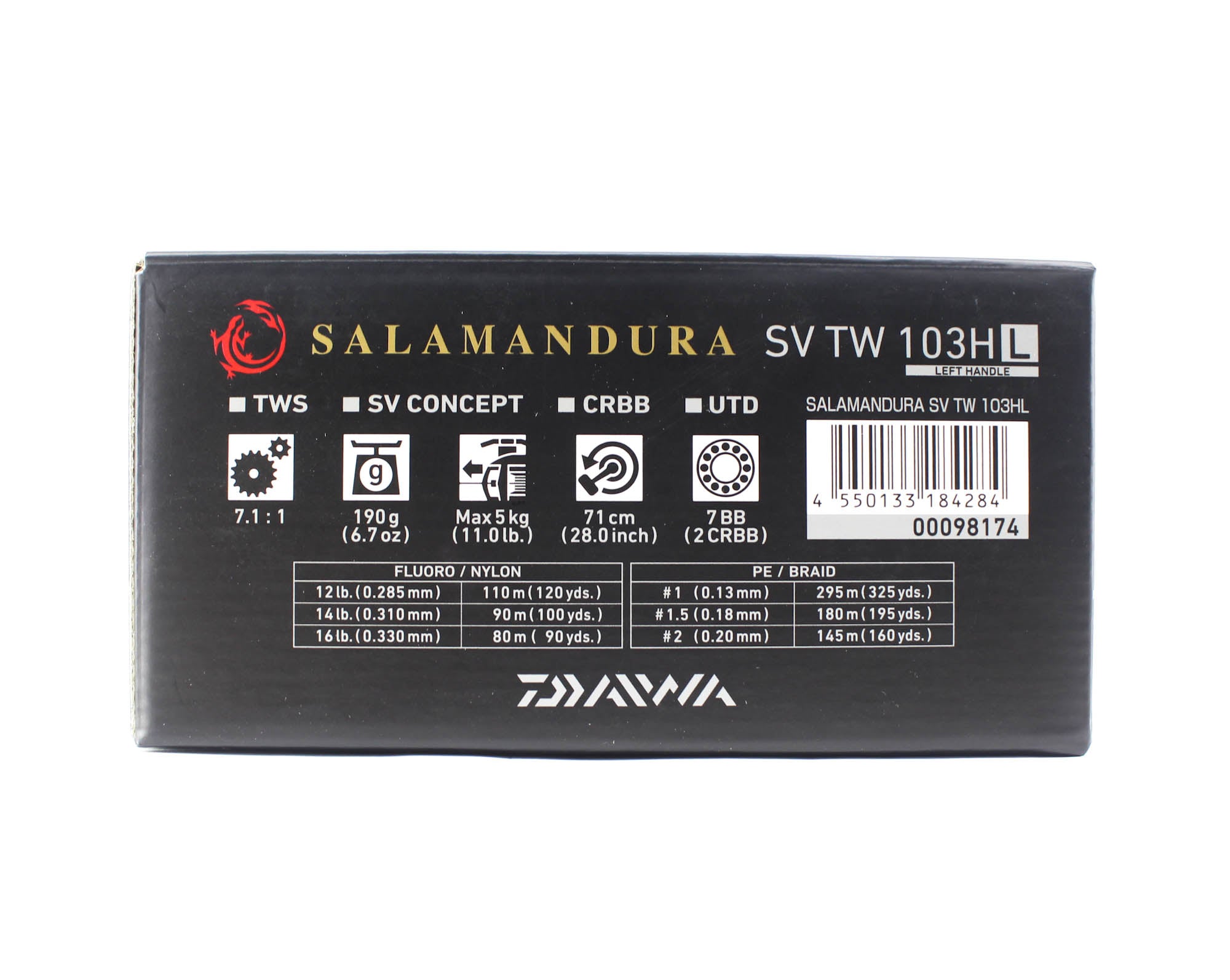 Daiwa Reel Baitcast 21 Salamandura SV TW 103HL Left Hand (4284)