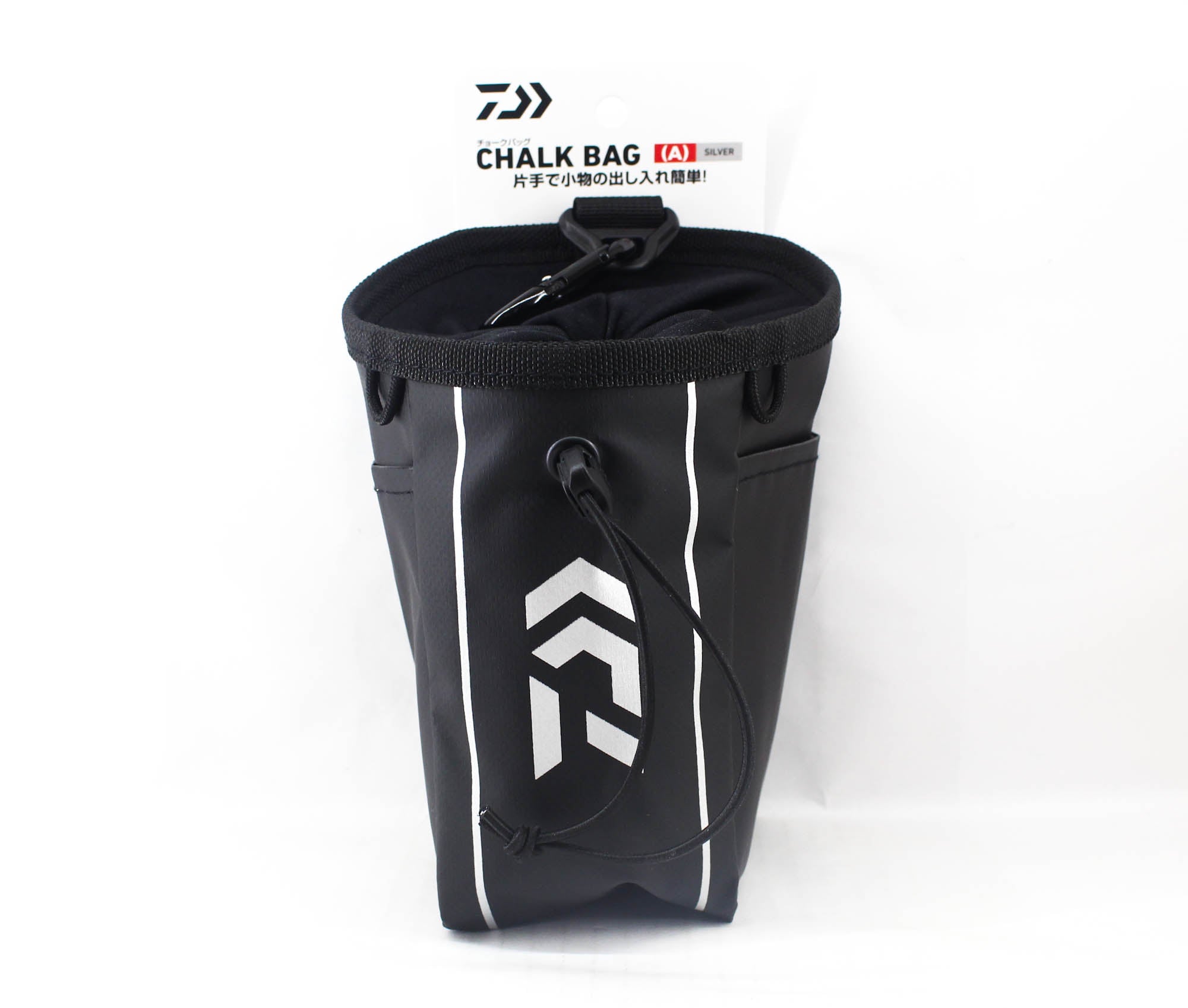 Daiwa Chalk Bag Side Pouch 12x12x17 cm Black/Silver (0548)