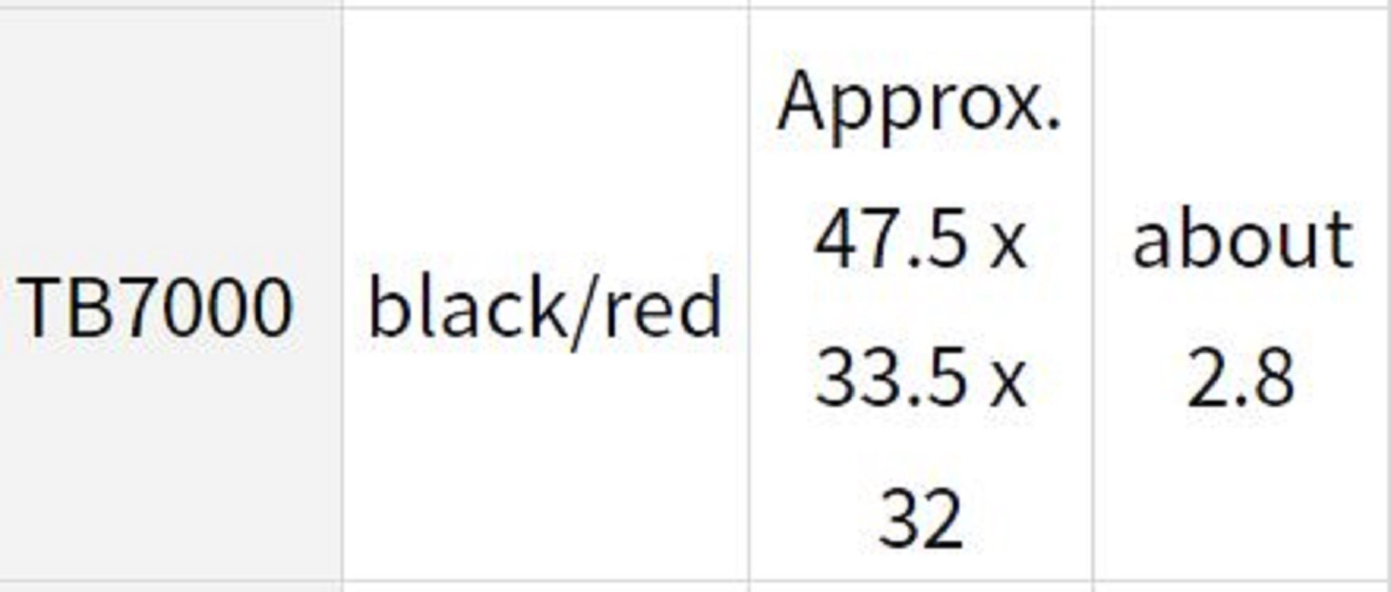 Daiwa TB-7000 Bucket Mouth (475 x 335 x 320 mm) Black Red (6387)