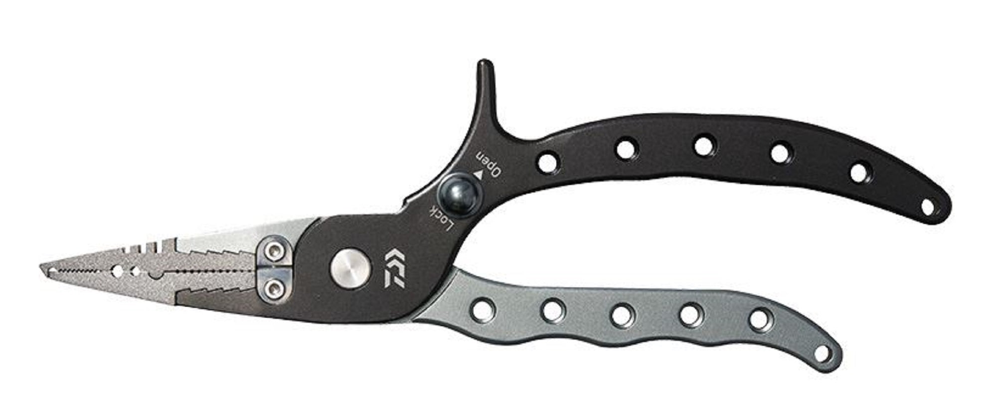 Daiwa Pliers Split Ring Aluminium 200H Lock LG Size 2-7 Black (2593)