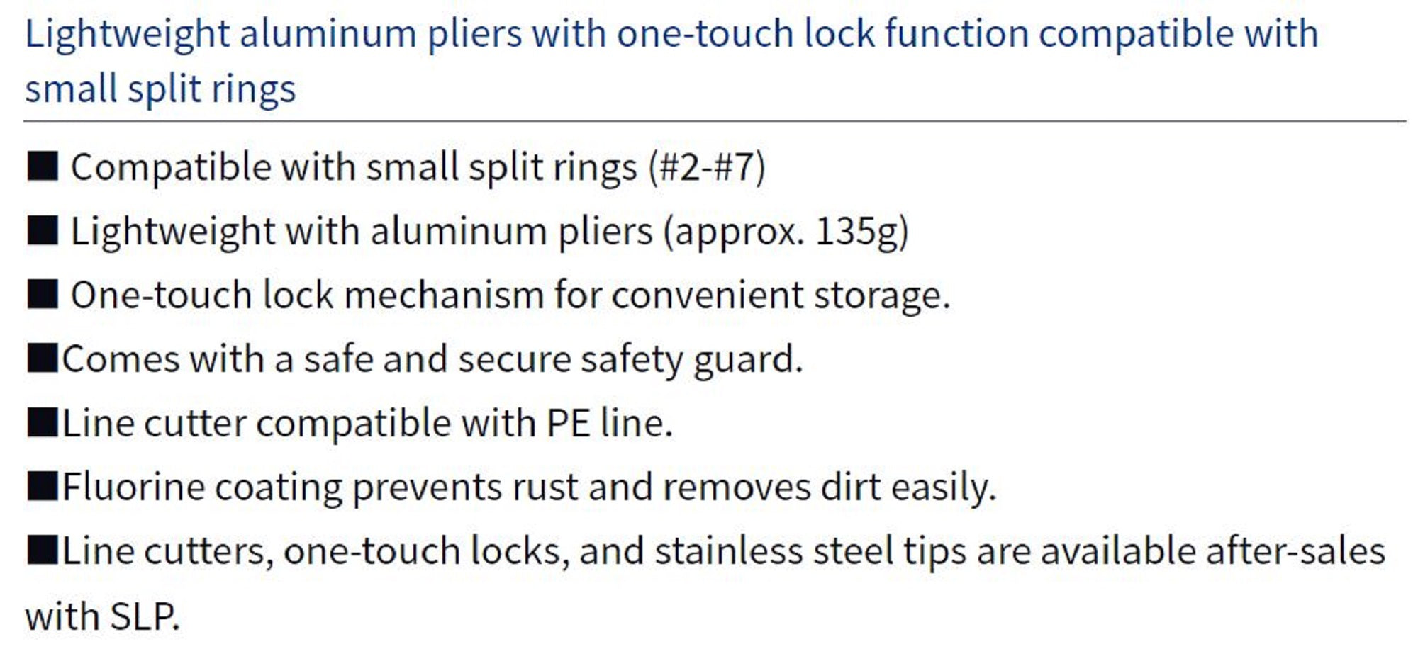 Daiwa Pliers Split Ring Aluminium 200H Lock LG Size 2-7 Red (2609)