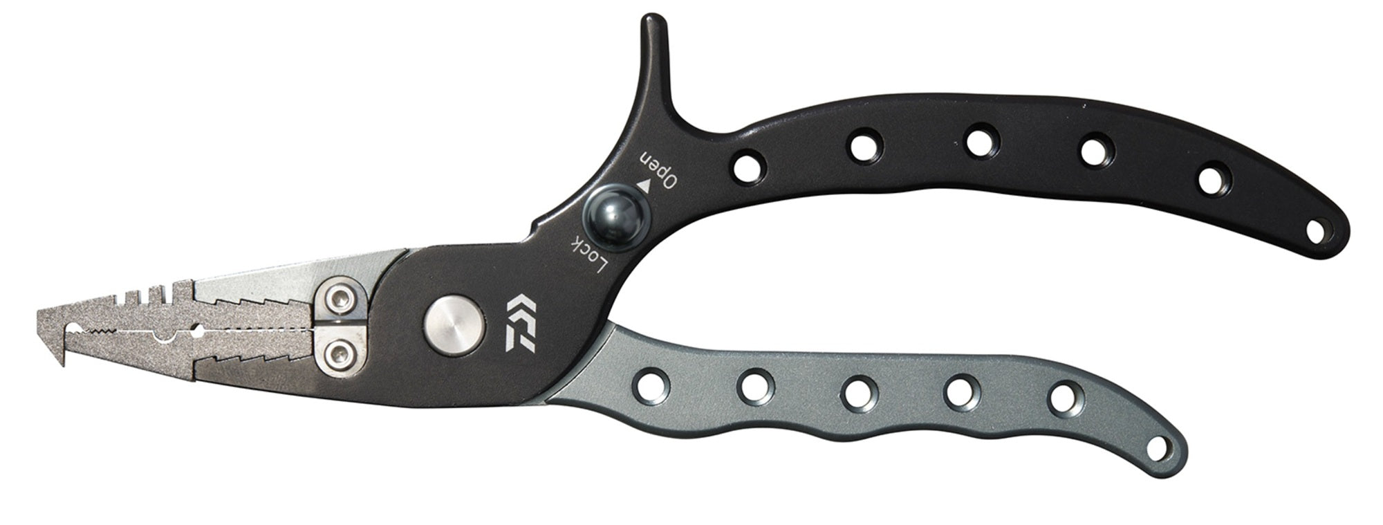 Daiwa Pliers Split Ring 200H Aluminum With Lock BG Black (2654)
