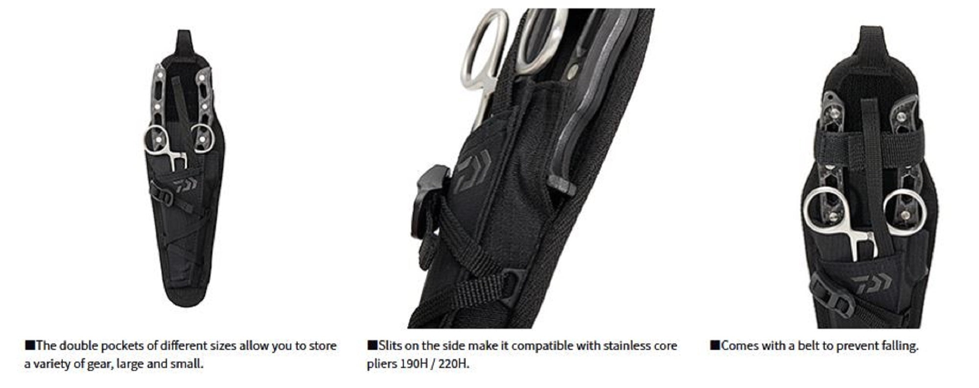 Daiwa DA-4522 UT Mult Pliers Double Sheath Black 10x80x265 mm (4699)