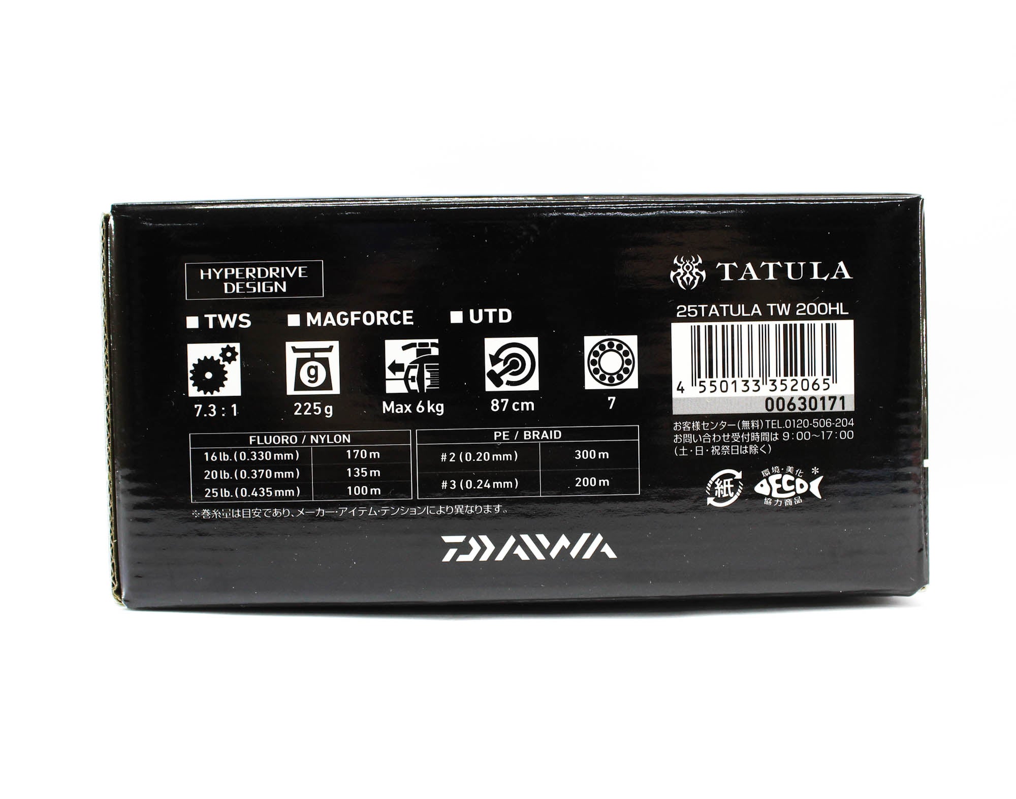 Daiwa Reel Baitcast 25 Tatula TW 200HL Left Hand (2065)