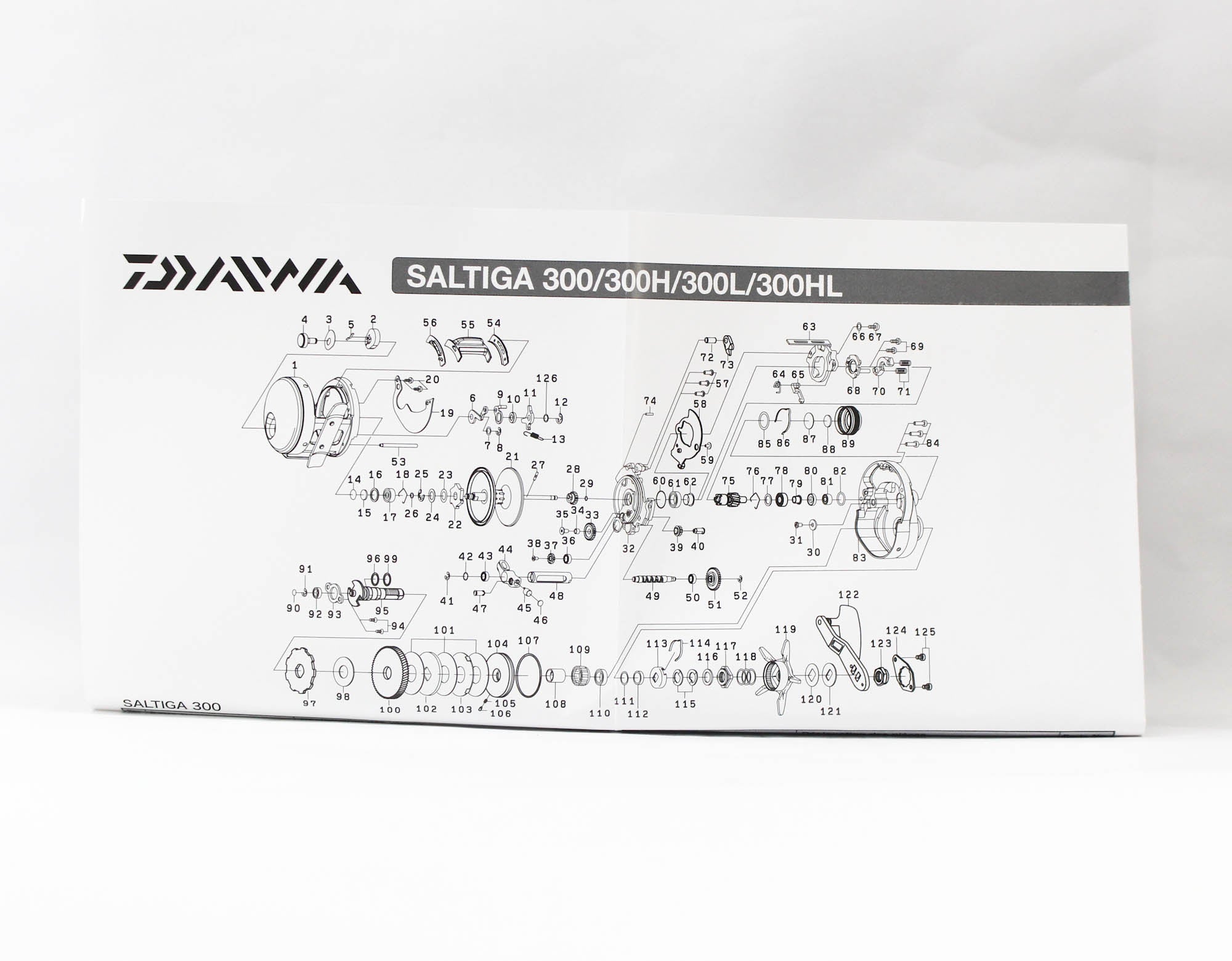 Daiwa Reel Baitcast 25 Saltiga 300L Left Hand (2867)