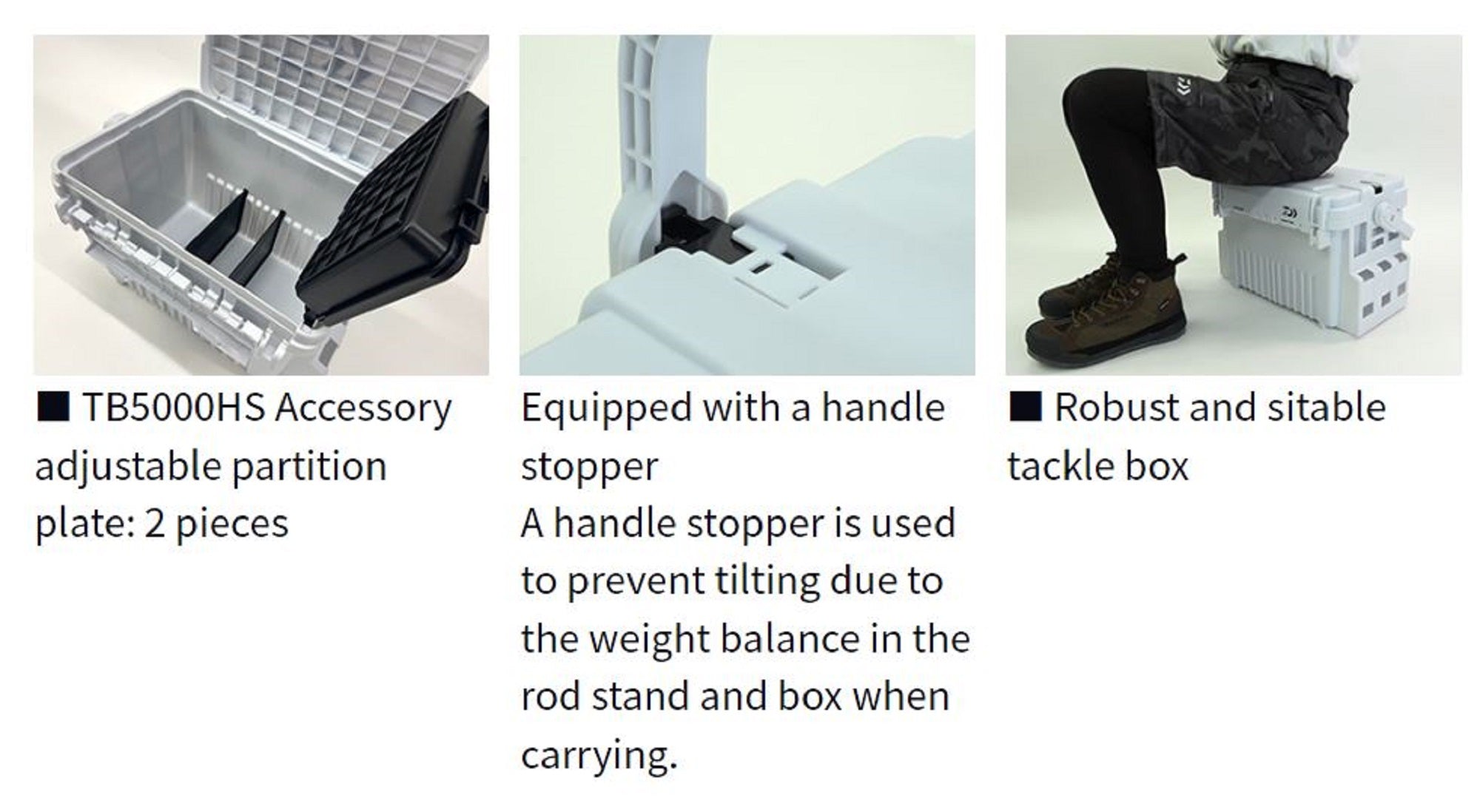 Daiwa TB-5000HS Bucket Mouth (440 x 293 x 293 mm) White (4960)