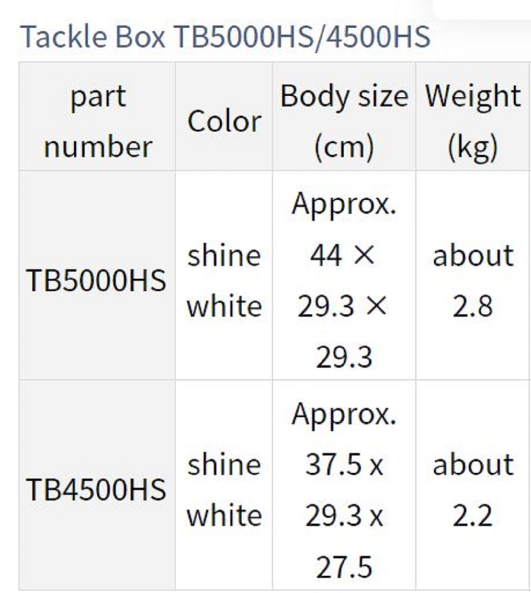 Daiwa TB-5000HS Bucket Mouth (440 x 293 x 293 mm) White (4960)