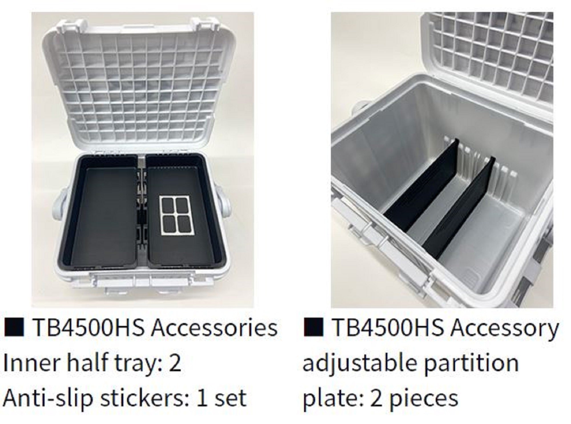 Daiwa TB-4500HS Tackle Box 370 x 290 x 270 mm White (4977)