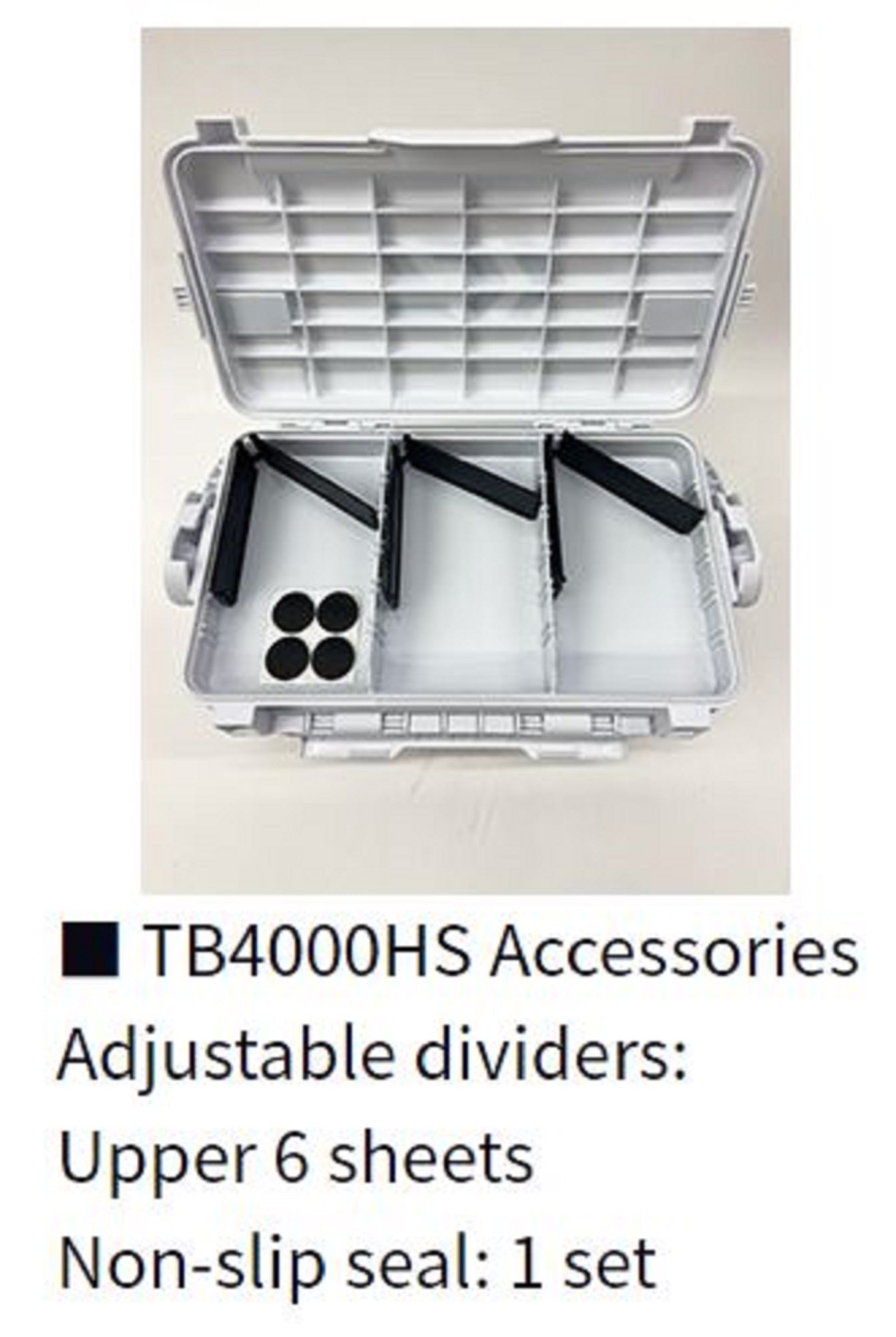 Daiwa TB-4000HS Tackle Box 430 x 230 x 280 mm White (4984)