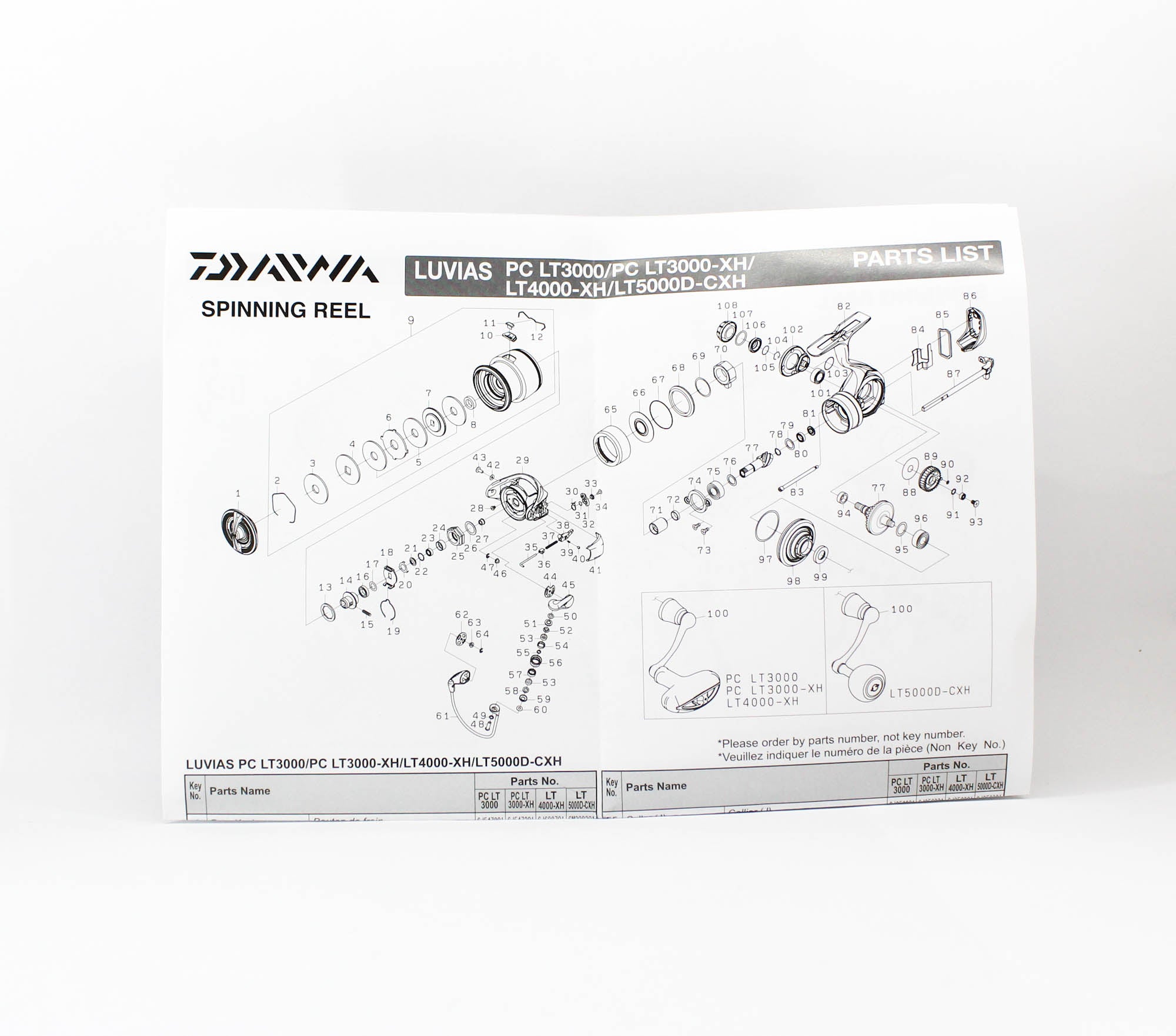 Daiwa Reel Spinning 24 Luvias PC LT3000 (9030)