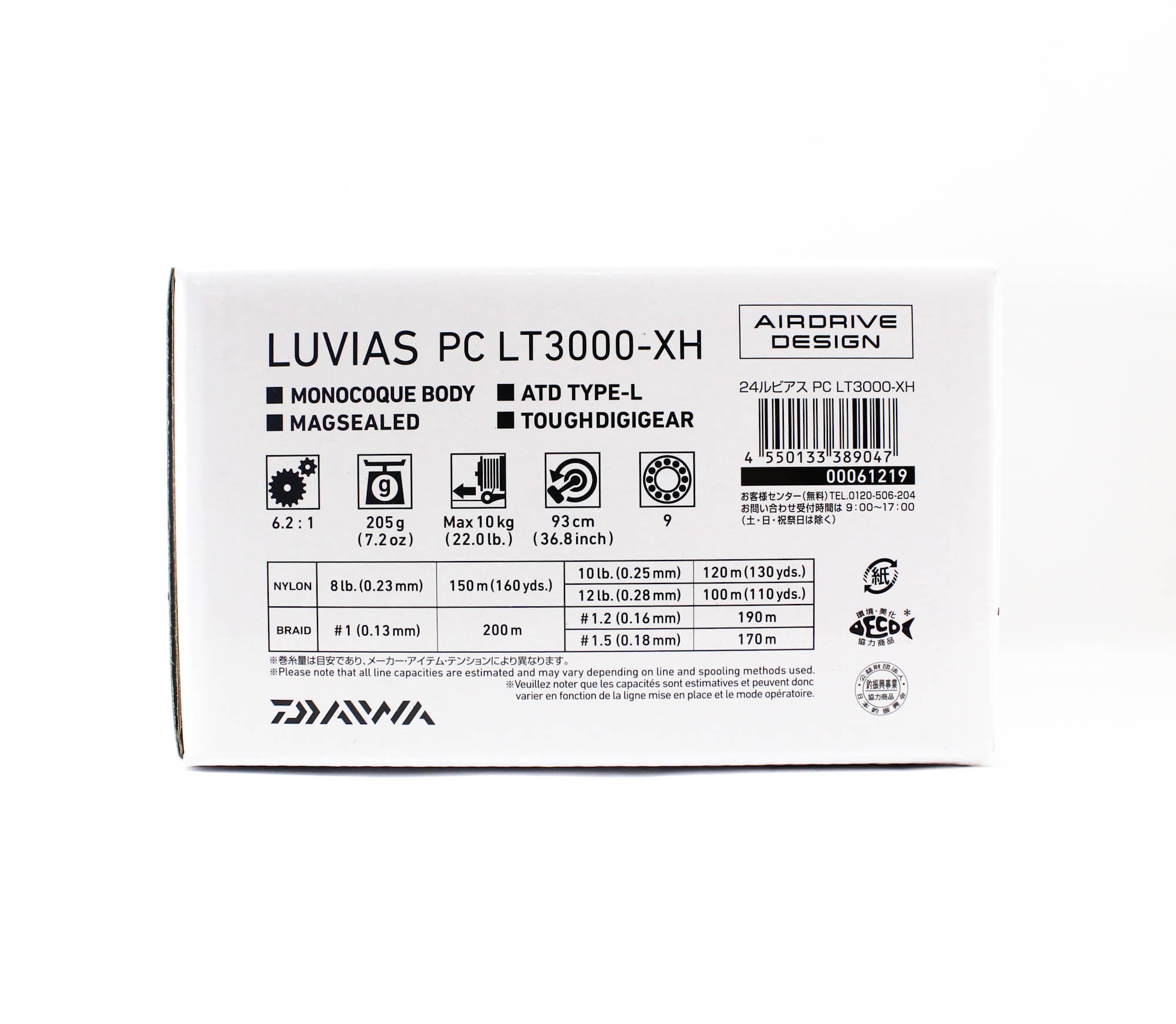 Daiwa Reel Spinning 24 Luvias PC LT3000-XH (9047)