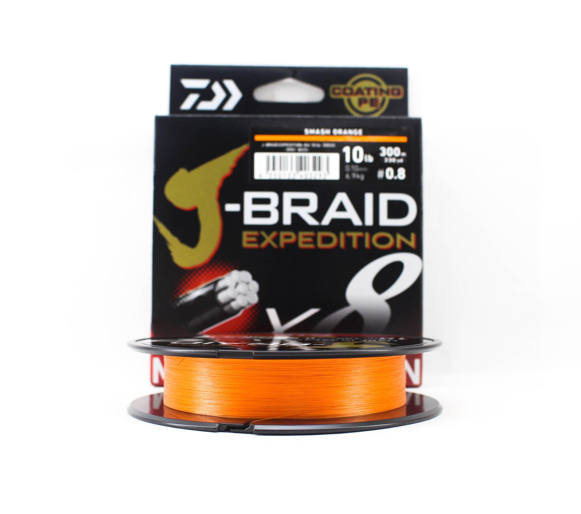 Daiwa P.E Line J Braid Expedition X8 300m 10lb Smash Orange (3293)
