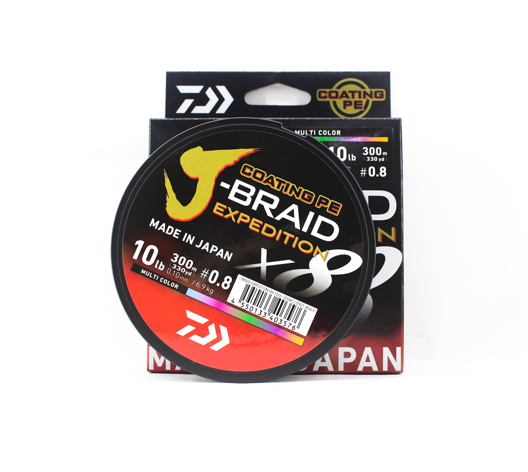 Daiwa P.E Line J Braid Expedition X8 300m 10lb Multi (3576)