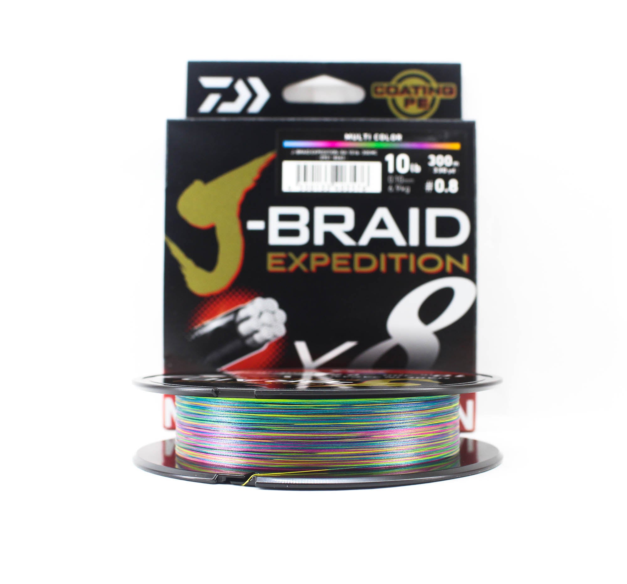 Daiwa P.E Line J Braid Expedition X8 300m 10lb Multi (3576)