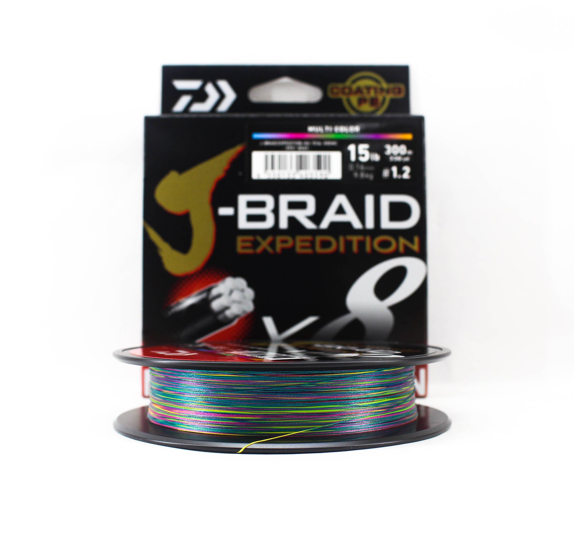 Daiwa P.E Line J Braid Expedition X8 300m 15lb Multi (3590)