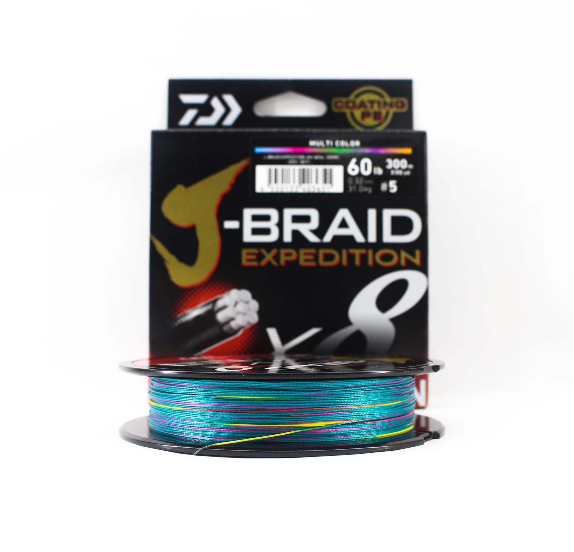 Daiwa P.E Line J Braid Expedition X8 300m 60lb Multi (3651)