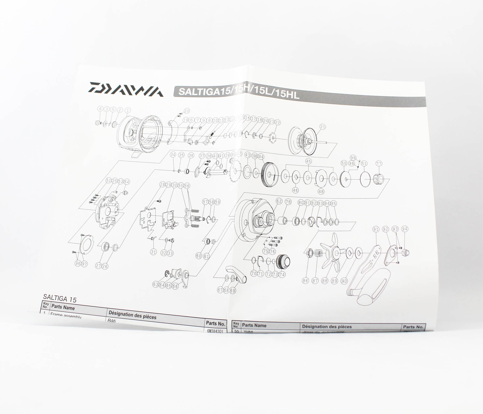 Daiwa Reel Baitcast 22 Saltiga 15L Left Hand (9720)